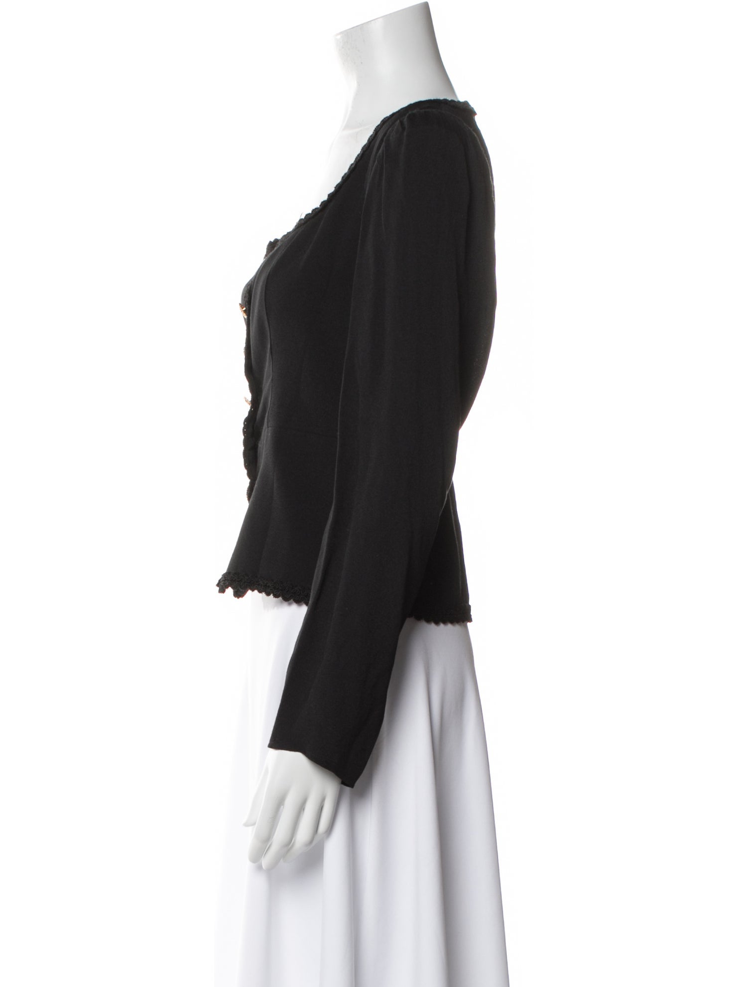 Reformation Square Neckline Long Sleeve Crop Top