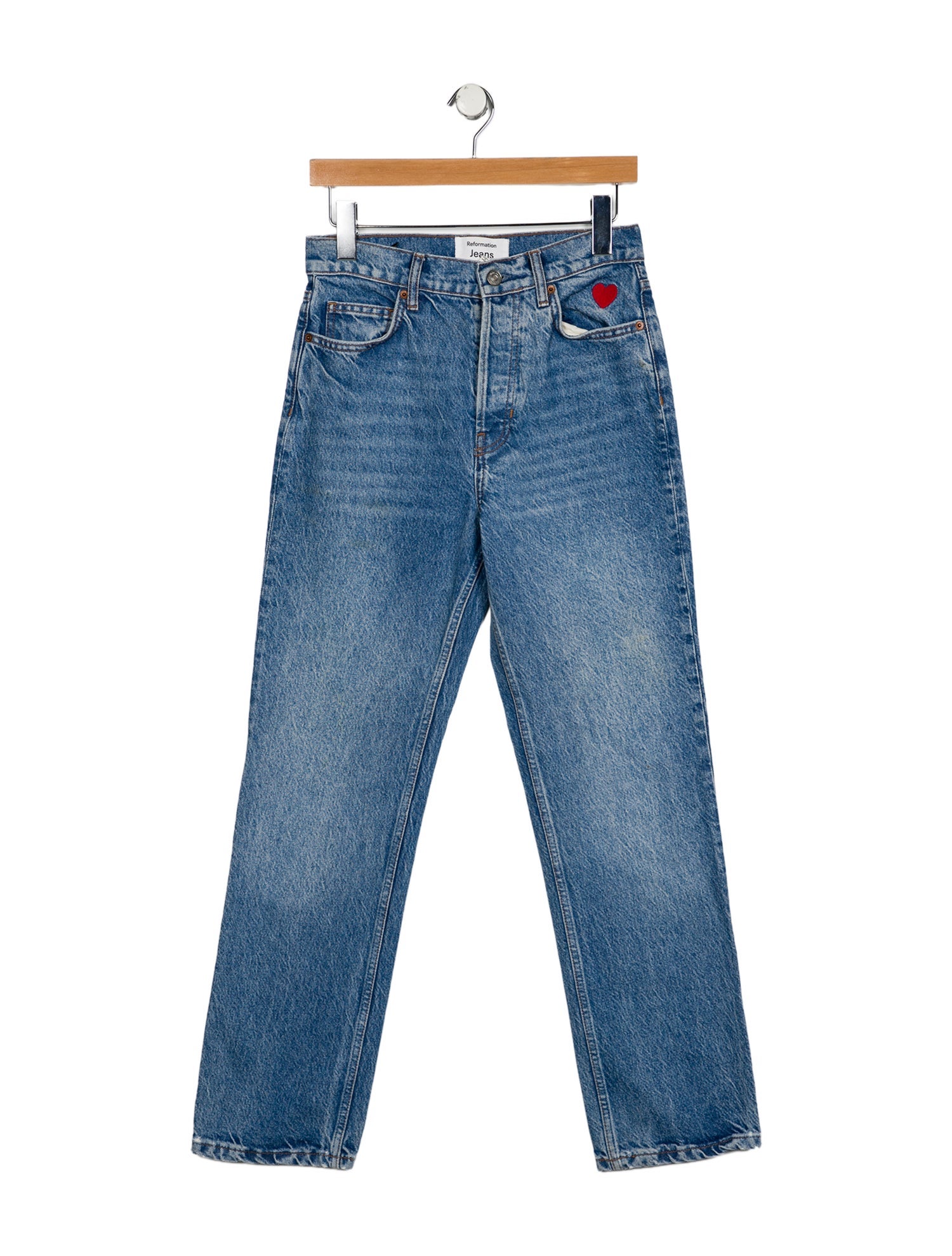 Reformation High-Rise Straight Leg Jeans