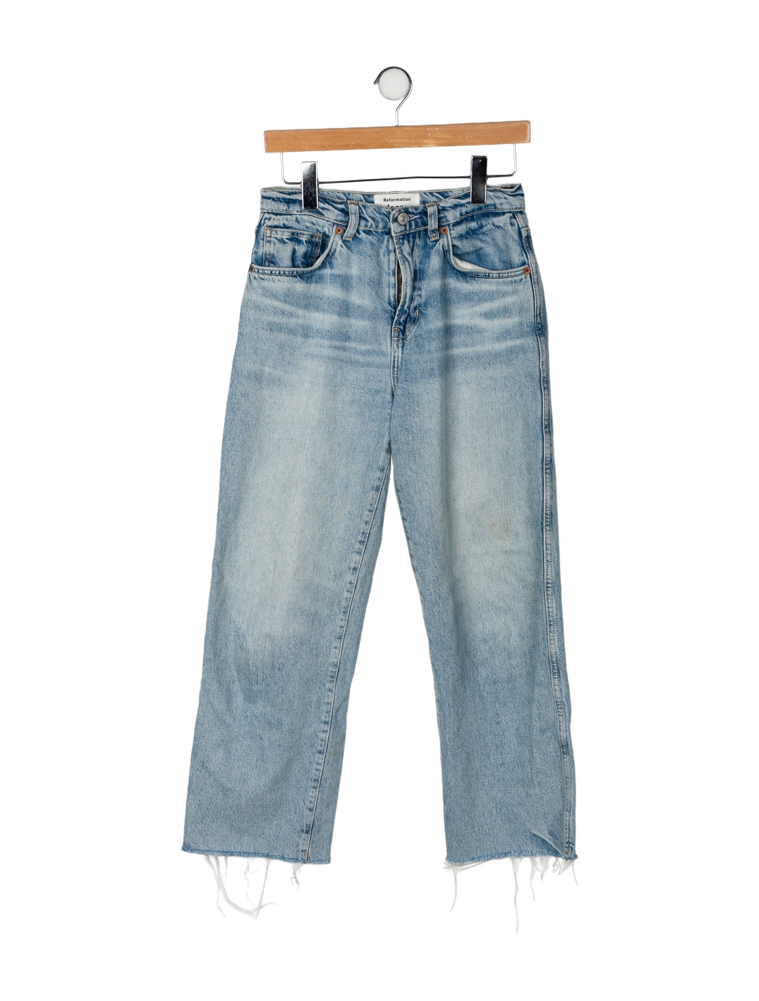 Reformation Mid-Rise Straight Leg Jeans