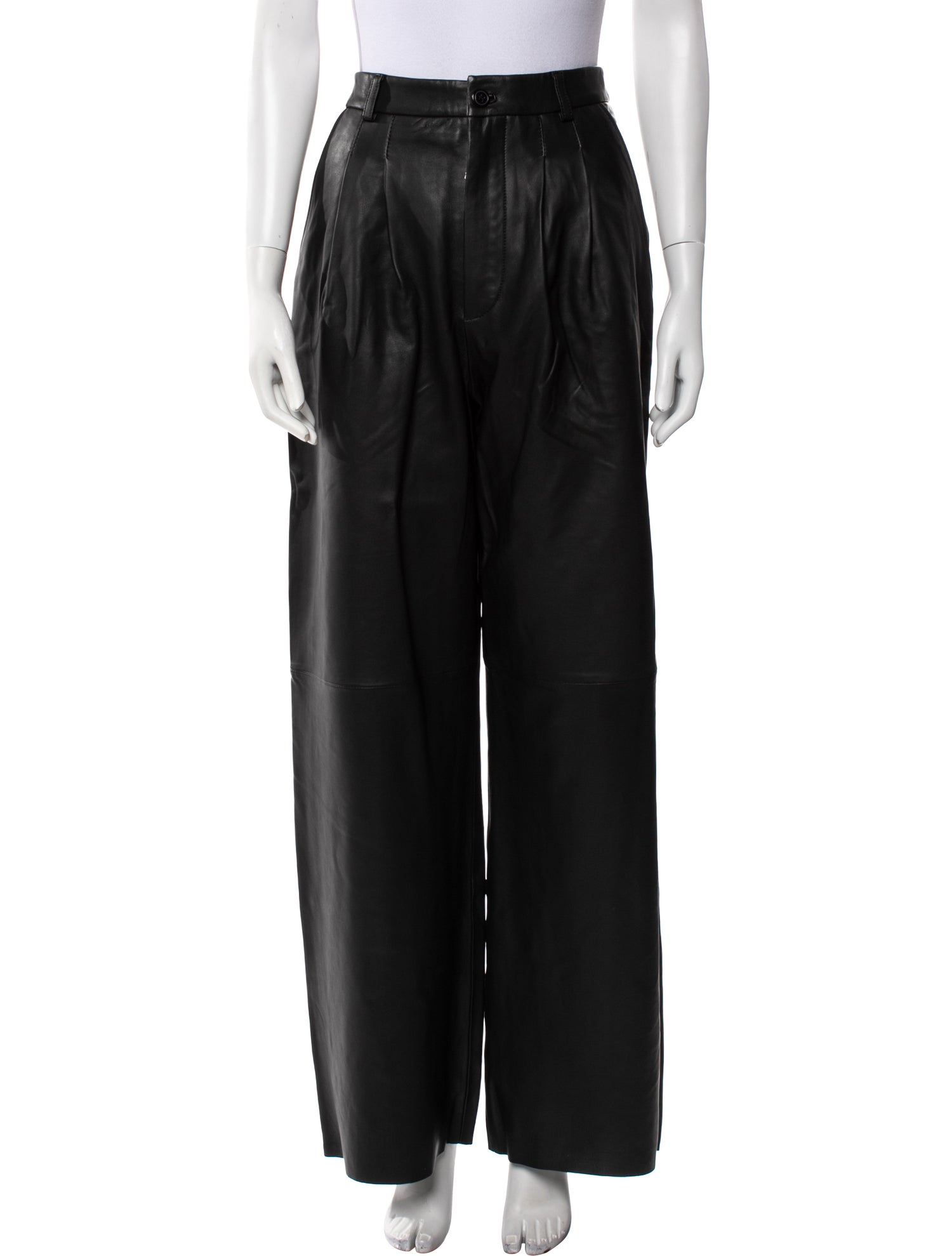 Reformation Lamb Leather Wide Leg Pants w/ Tags