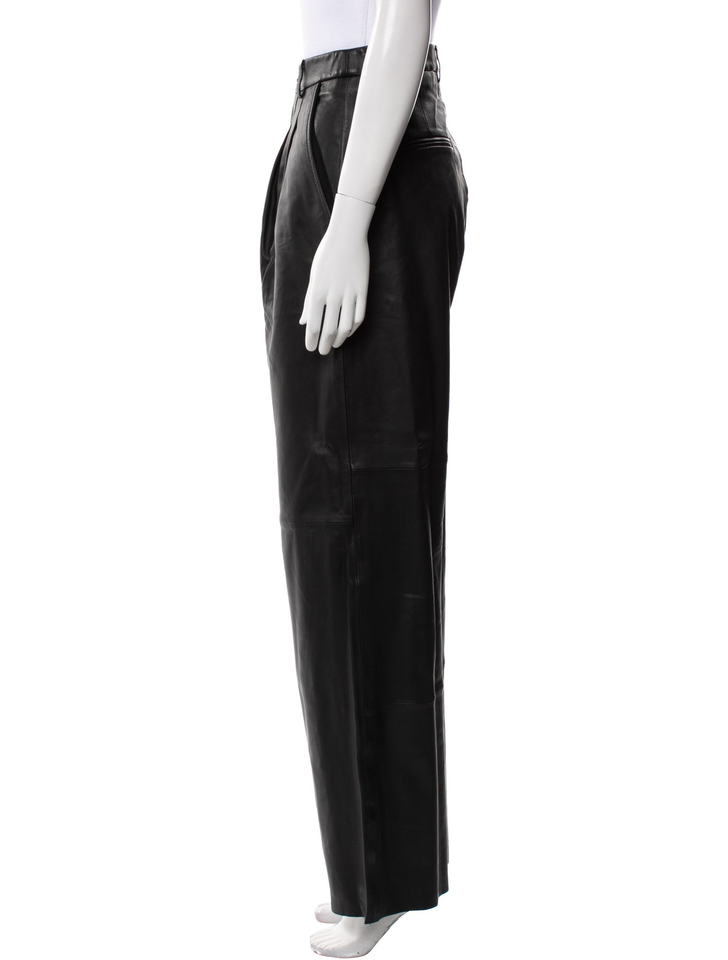 Reformation Lamb Leather Wide Leg Pants w/ Tags