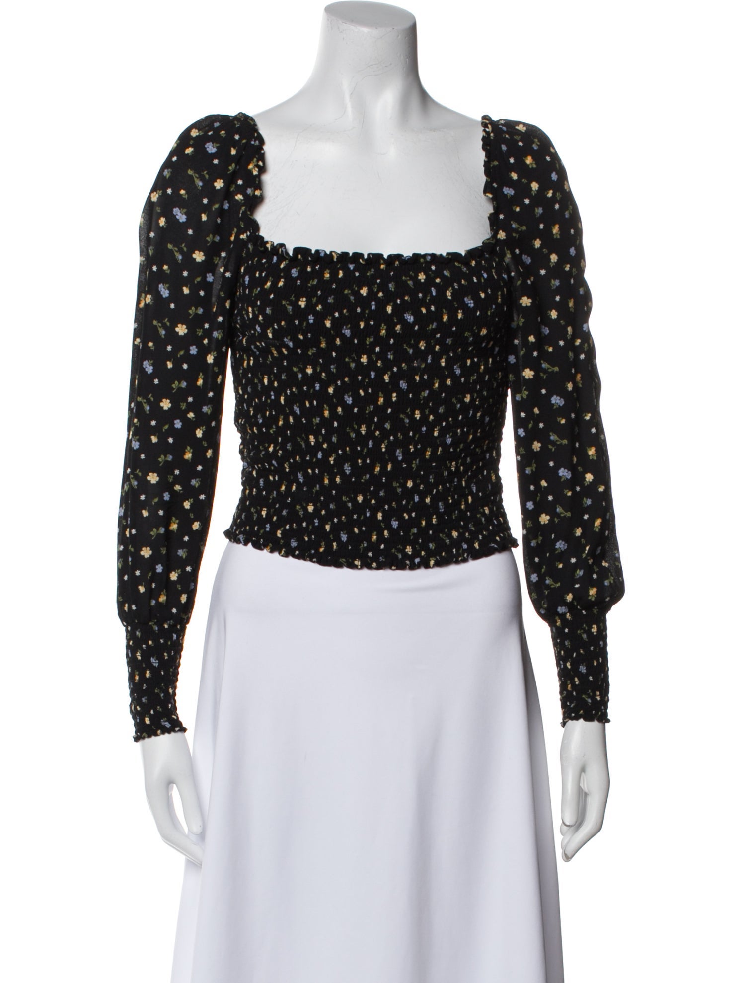 Reformation Printed Square Neckline Crop Top w/ Tags