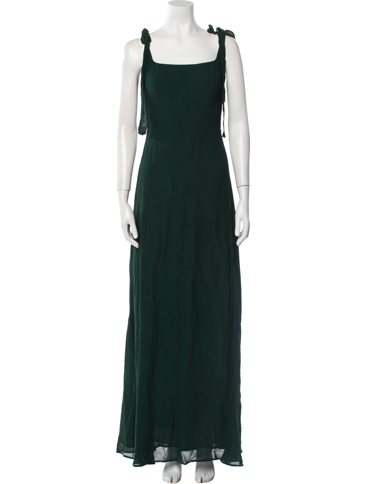 Reformation Square Neckline Long Dress