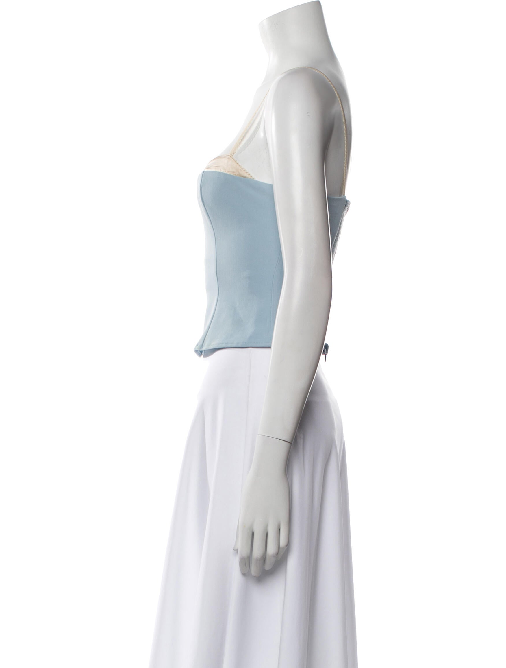 Reformation Square Neckline Sleeveless Crop Top