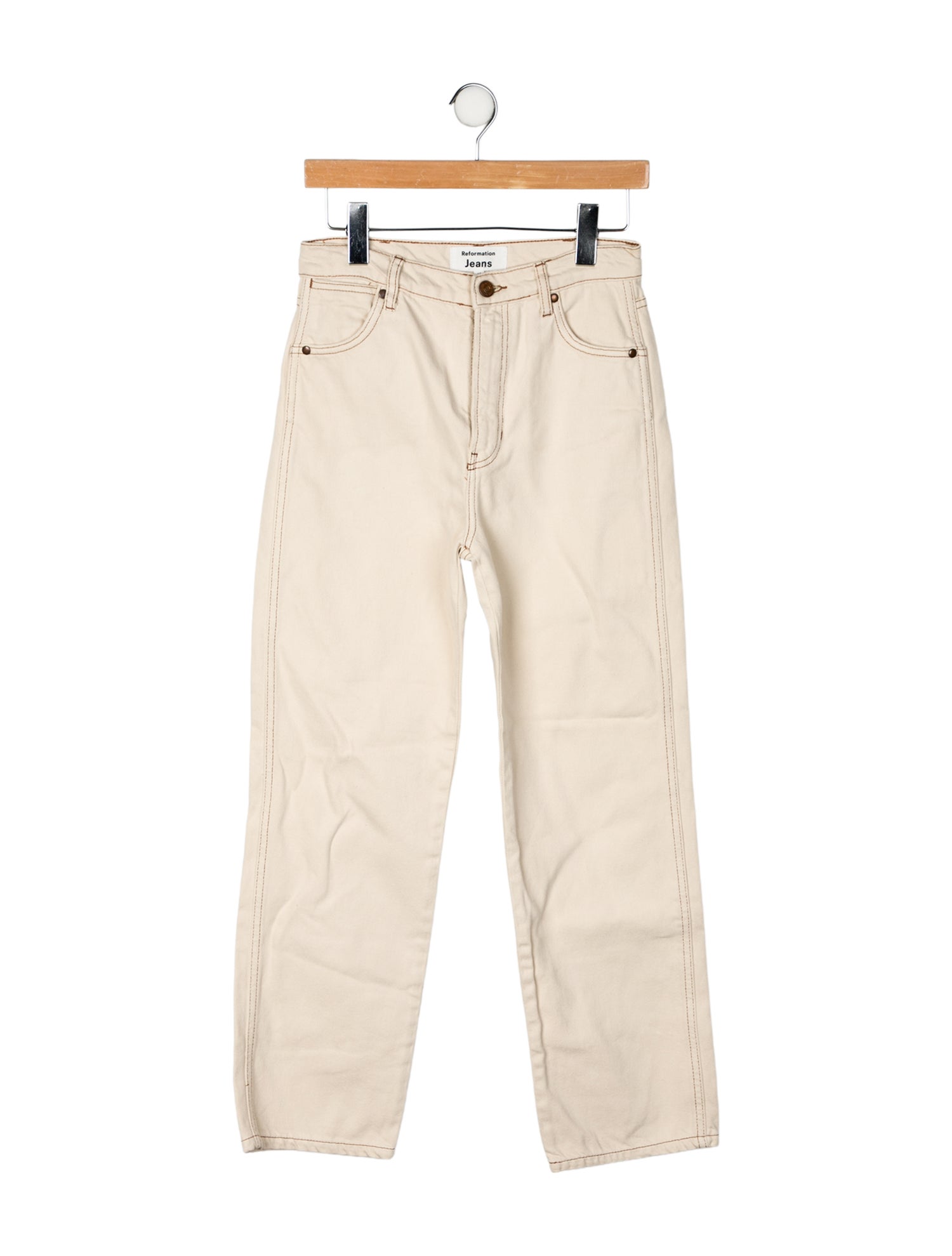 Reformation Mid-Rise Straight Leg Jeans