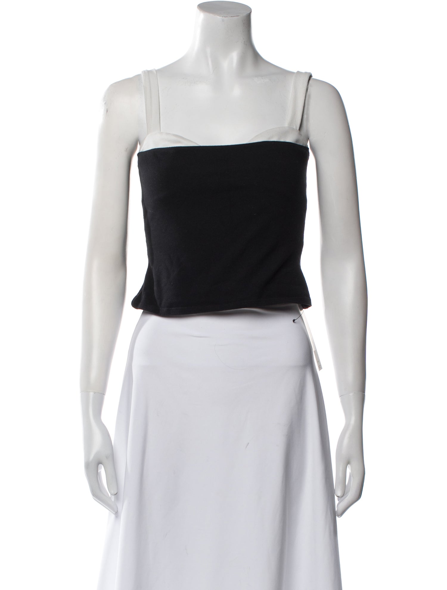 Reformation Square Neckline Sleeveless Crop Top