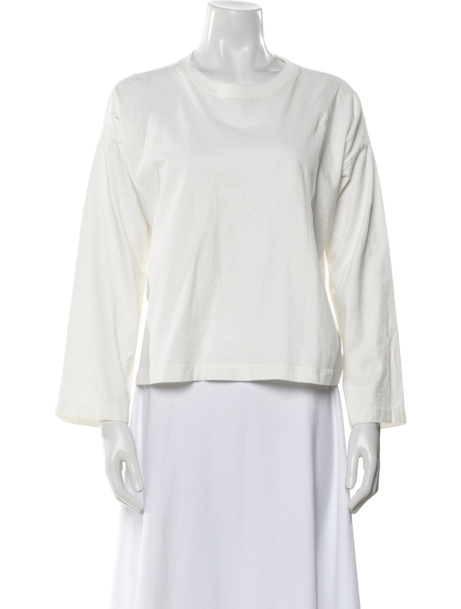 Reformation Crew Neck Three-Quarter Sleeve Sweatshirt