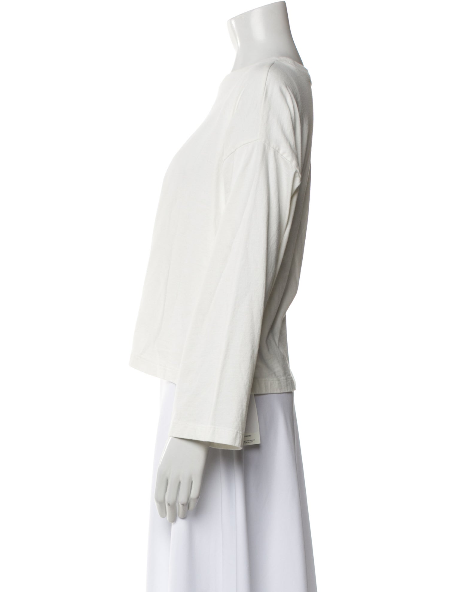 Reformation Crew Neck Three-Quarter Sleeve Sweatshirt