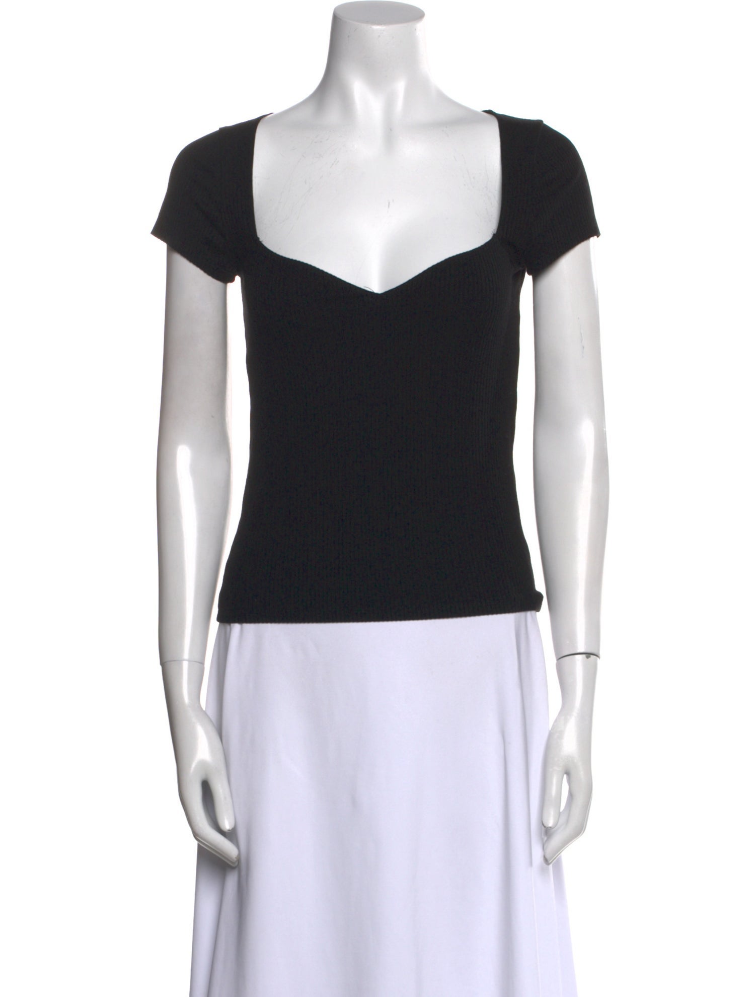 Reformation V-Neck Short Sleeve Top