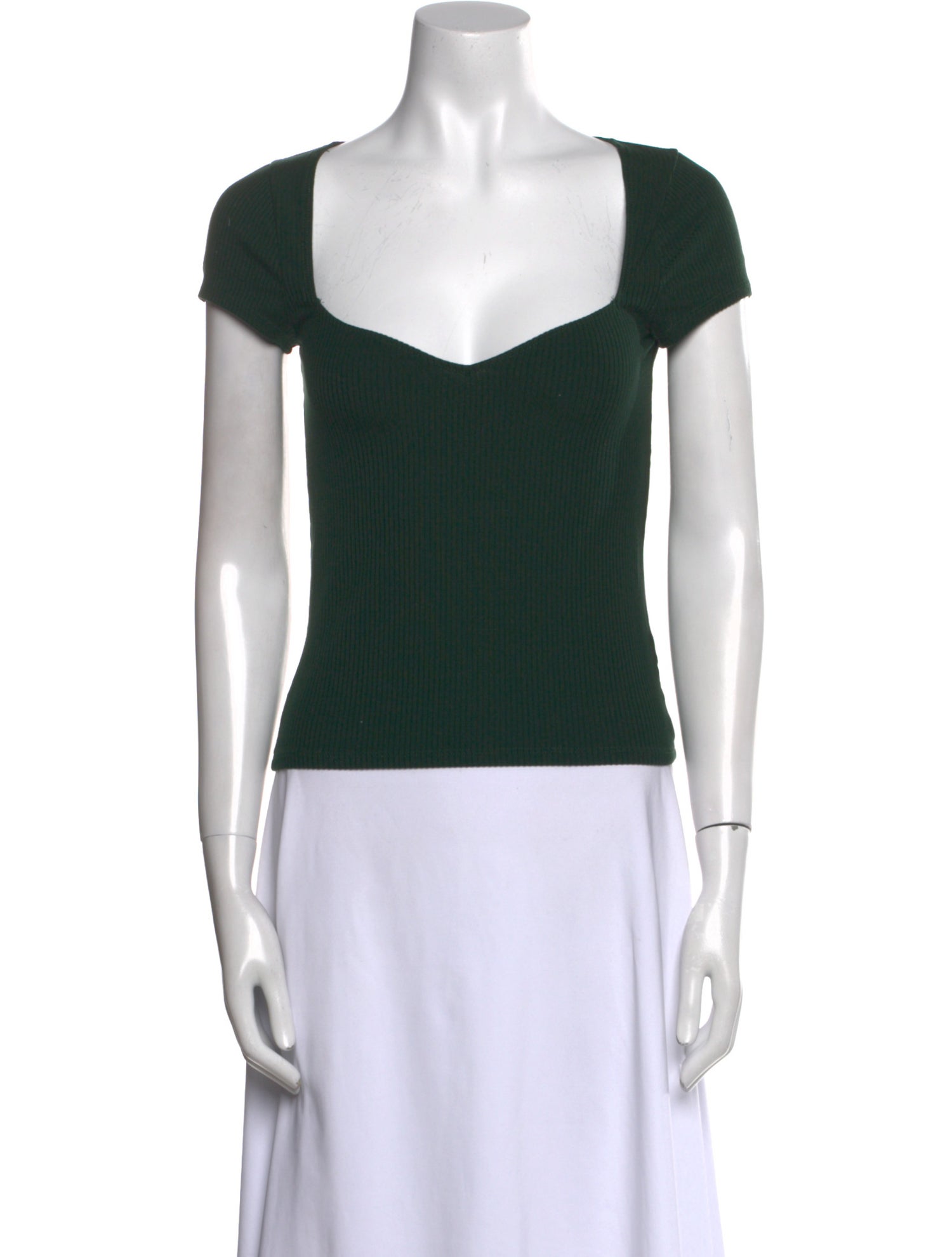 Reformation V-Neck Short Sleeve Top