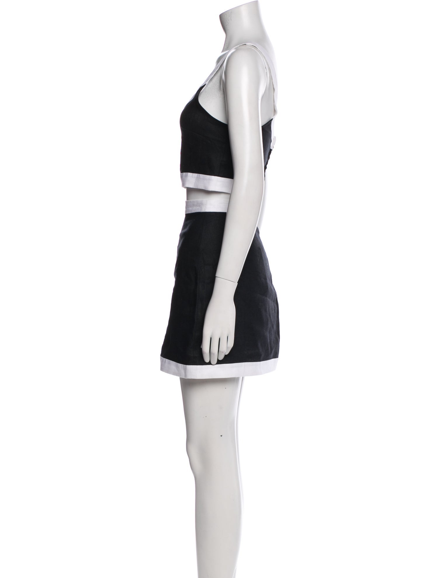 Reformation Linen Colorblock Pattern Skirt Set w/ Tags