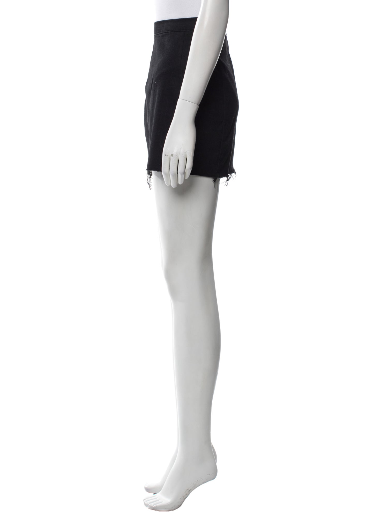 Reformation Raw-Edge Trim Mini Skirt