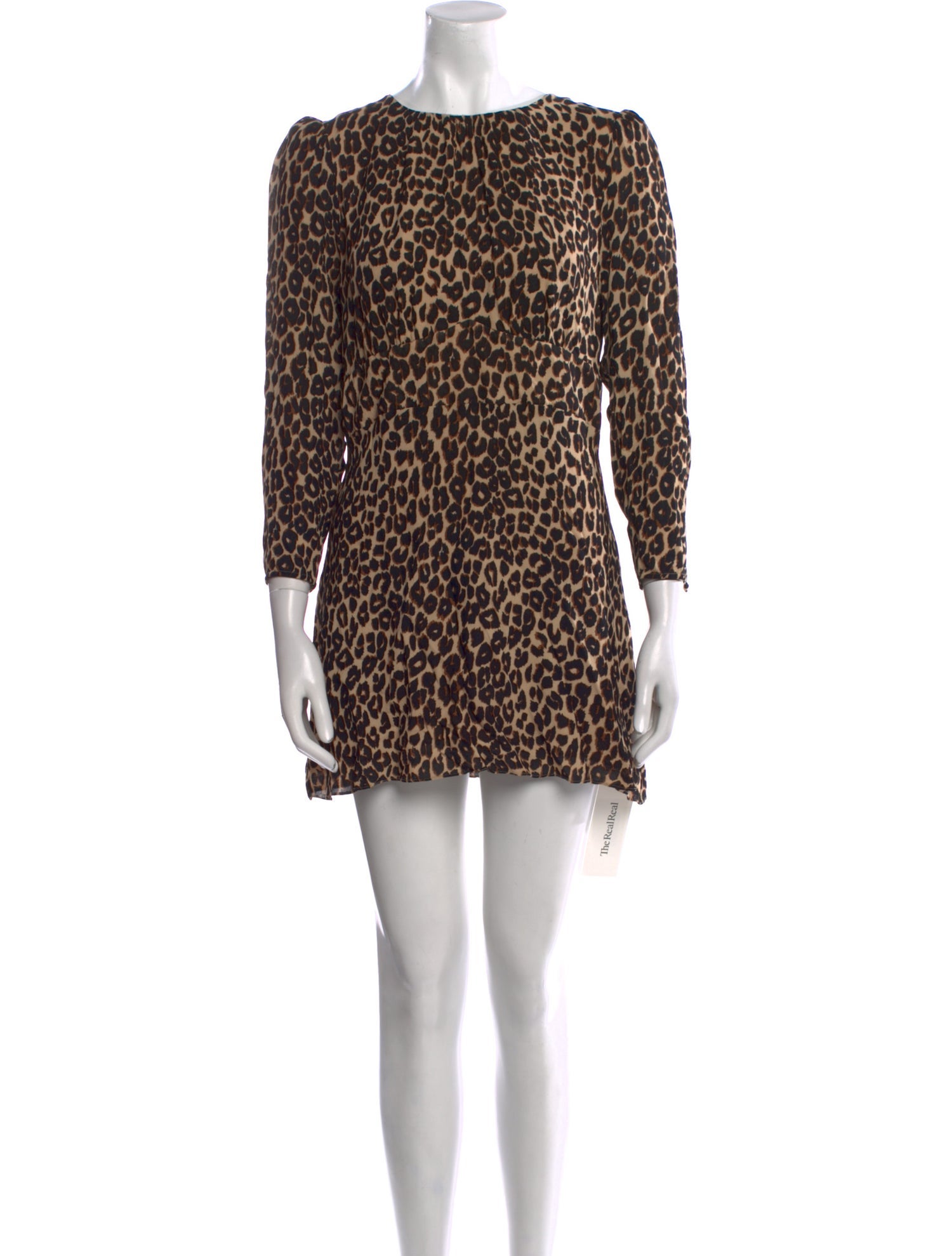 Reformation Animal Print Mini Dress