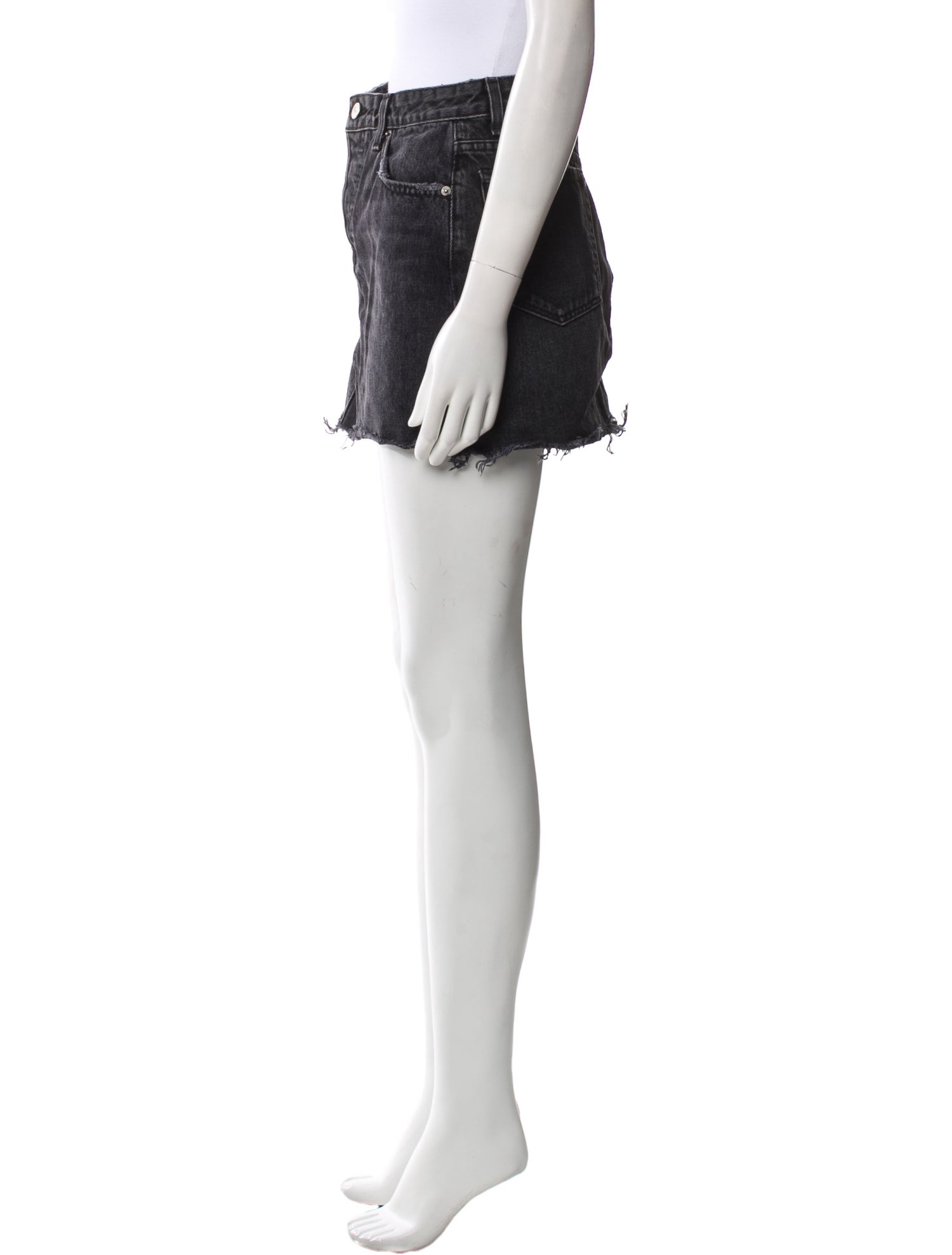 Reformation Distressed Accents Mini Skirt