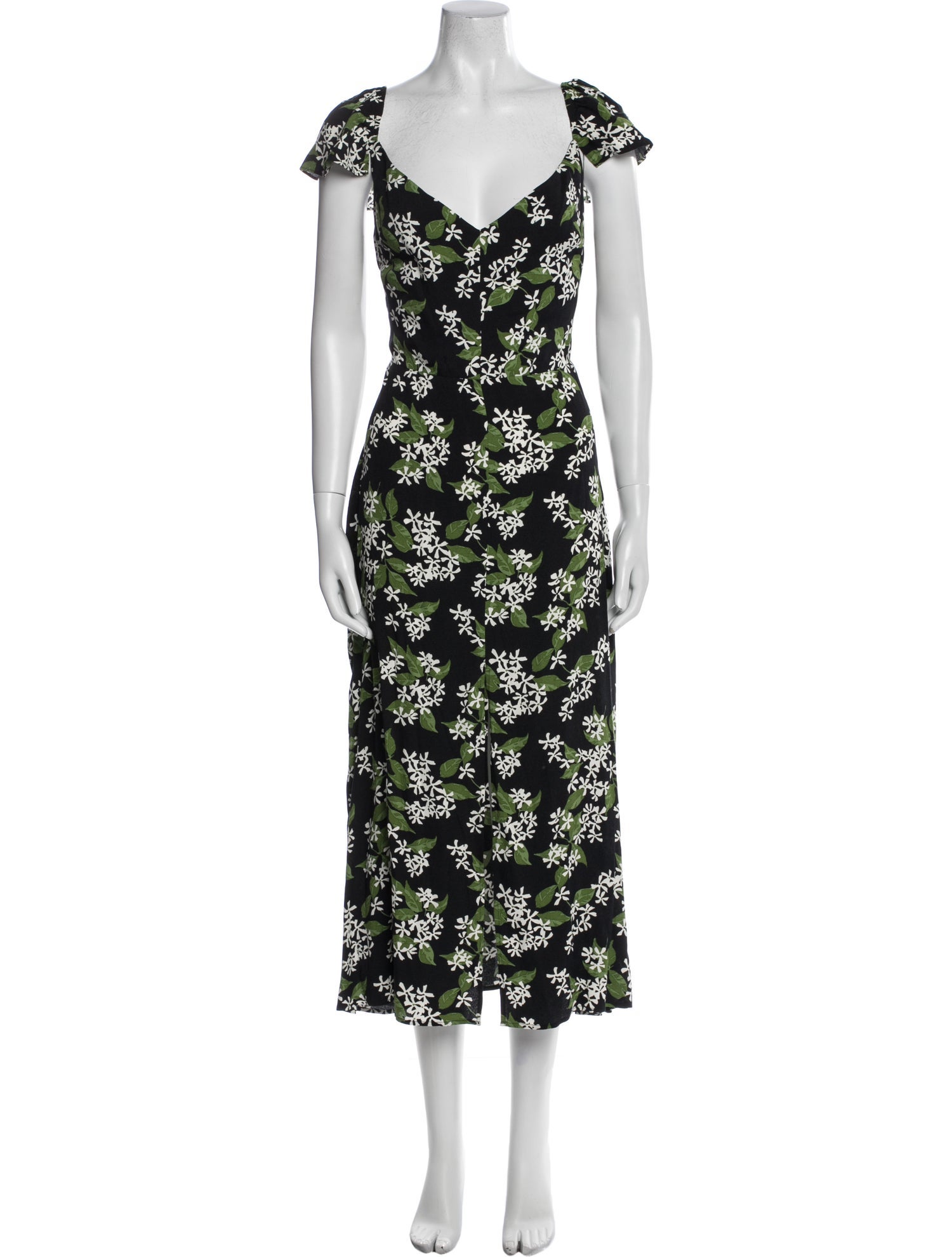 Reformation Floral Print Long Dress w/ Tags