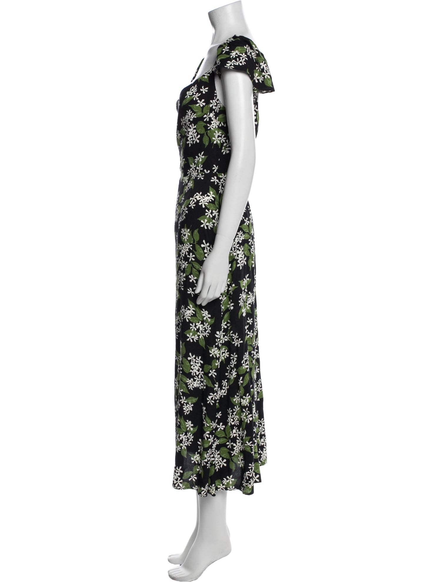 Reformation Floral Print Long Dress w/ Tags