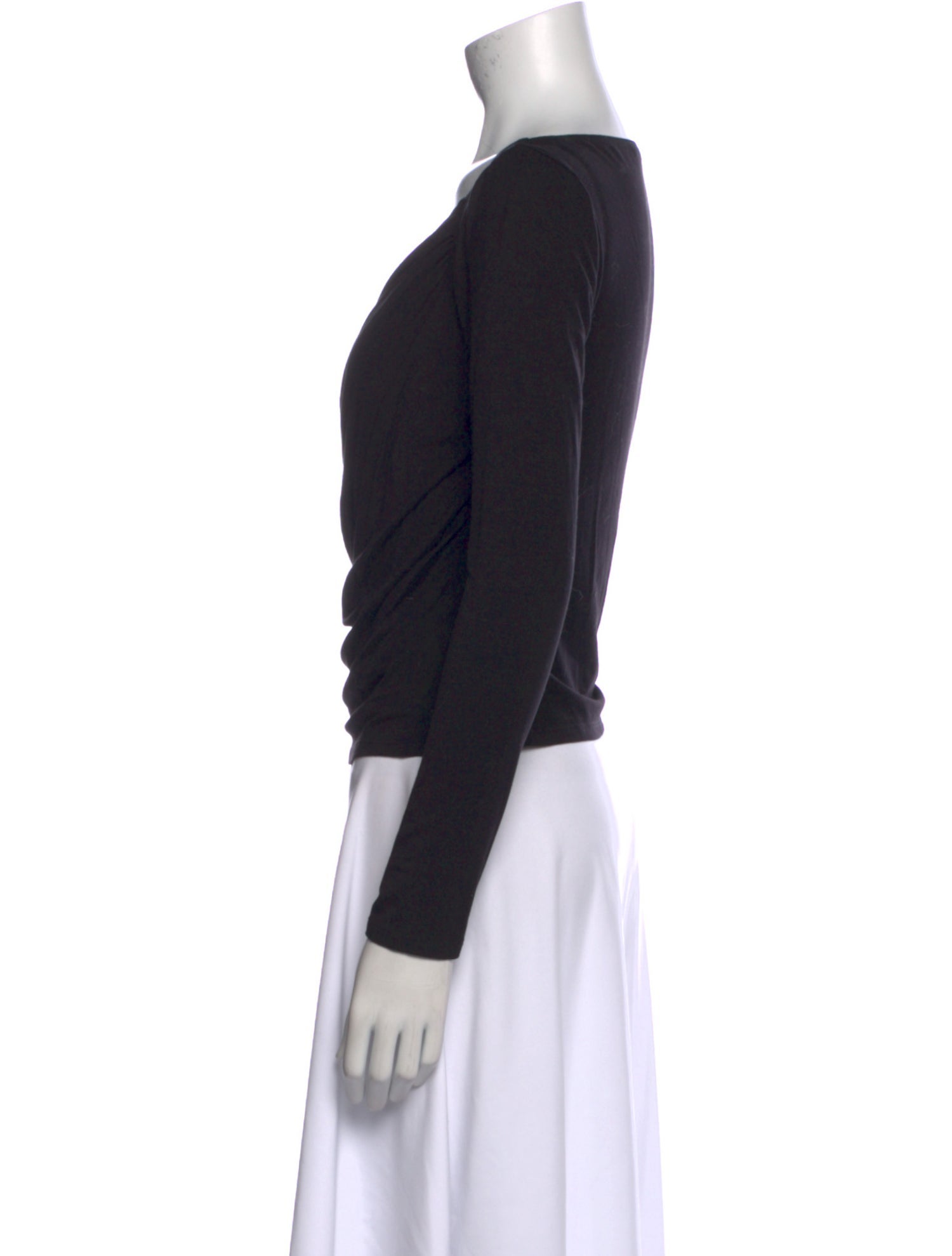 Reformation Cowl Neck Long Sleeve Top