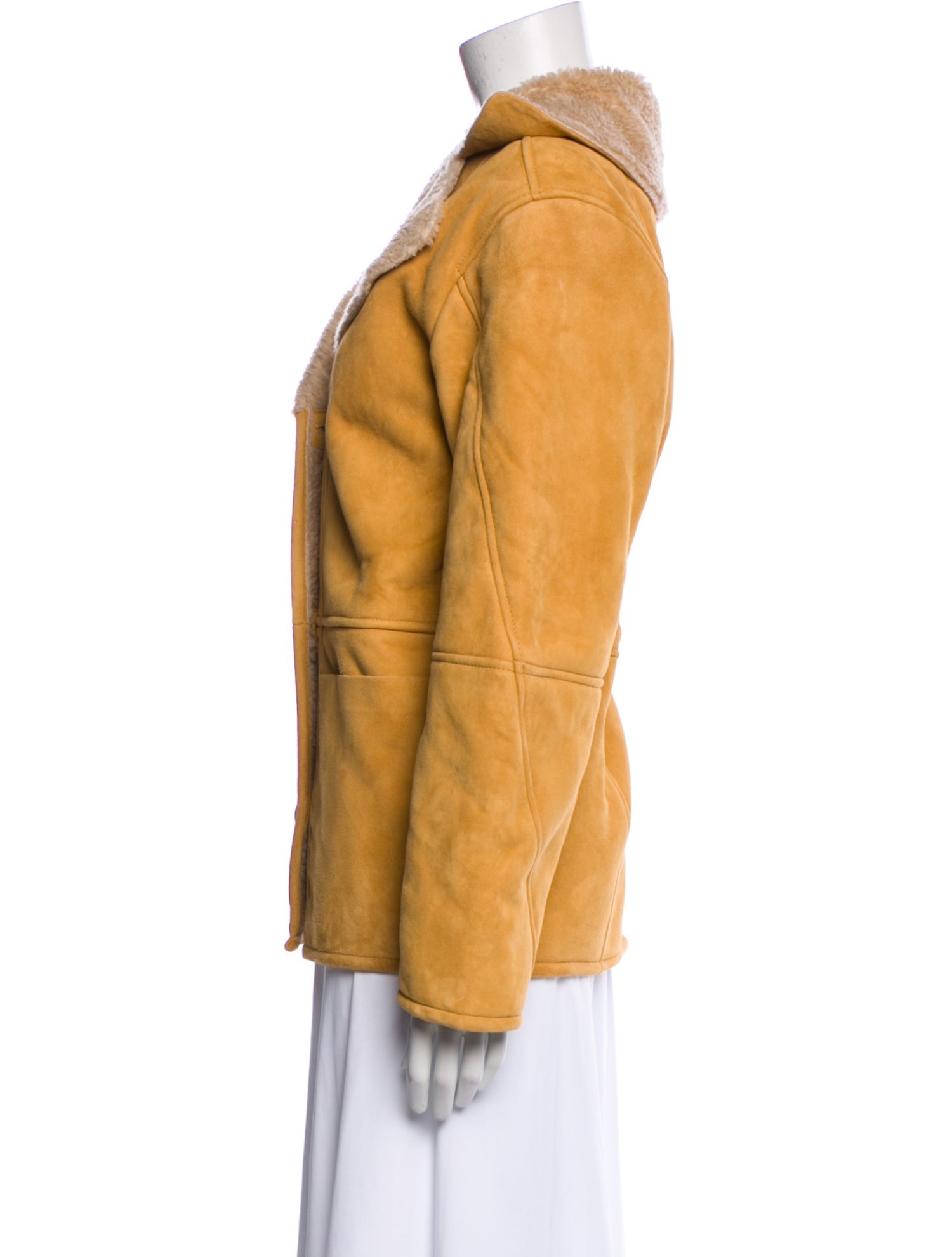 Veda x Reformation Leather Fur Coat w/ Tags