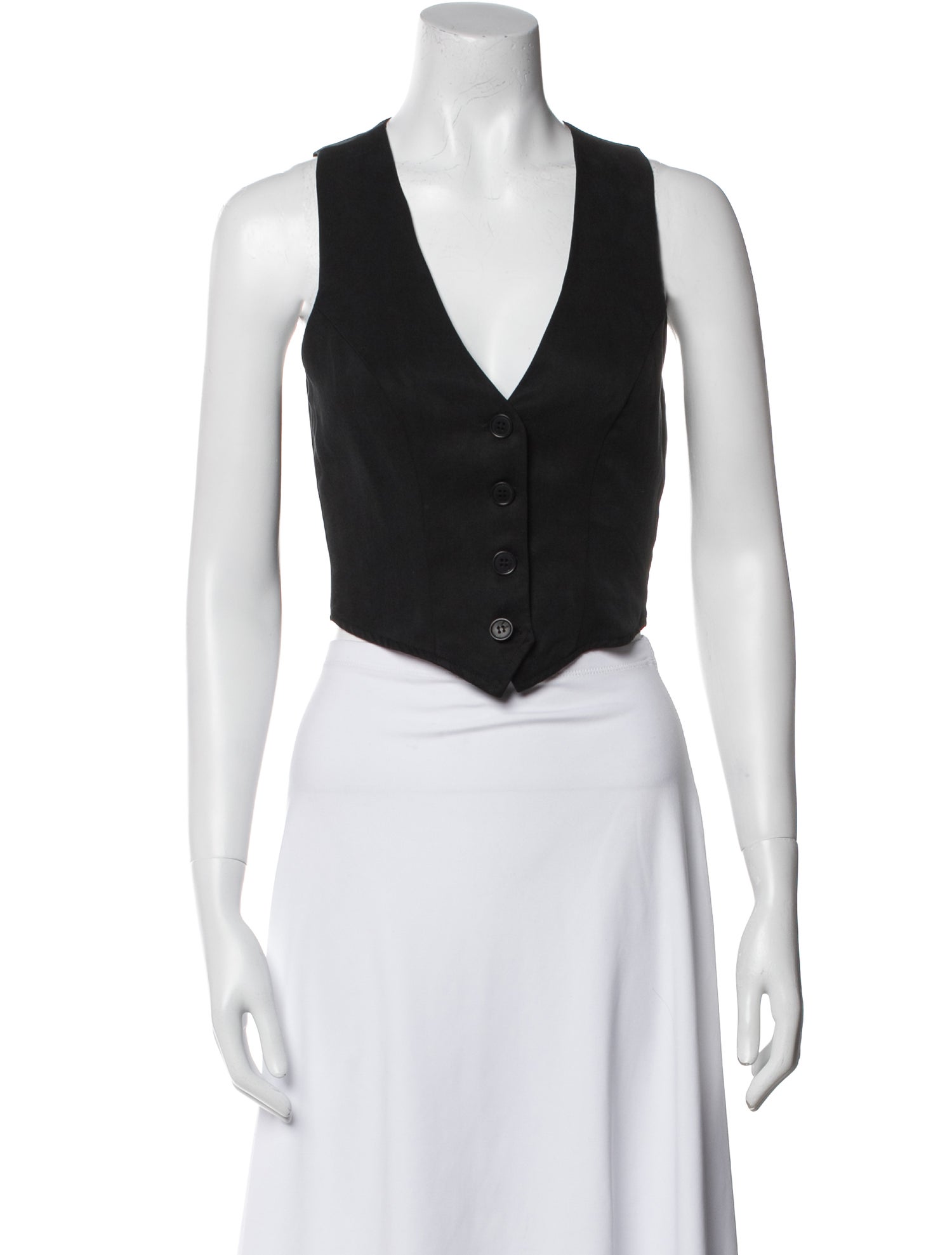 Reformation V-Neck Sleeveless Crop Top