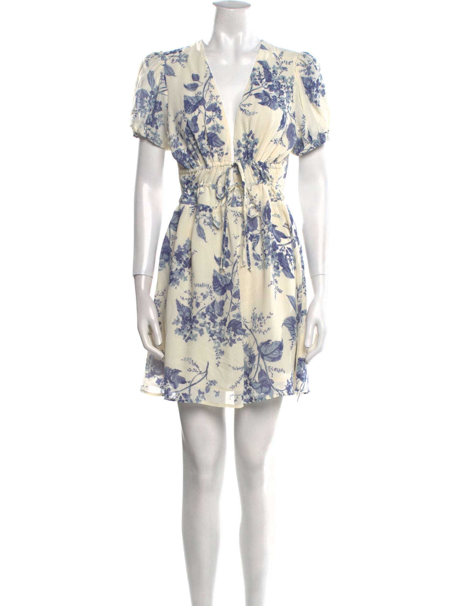 Reformation Floral Print Mini Dress