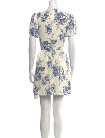 Reformation Floral Print Mini Dress
