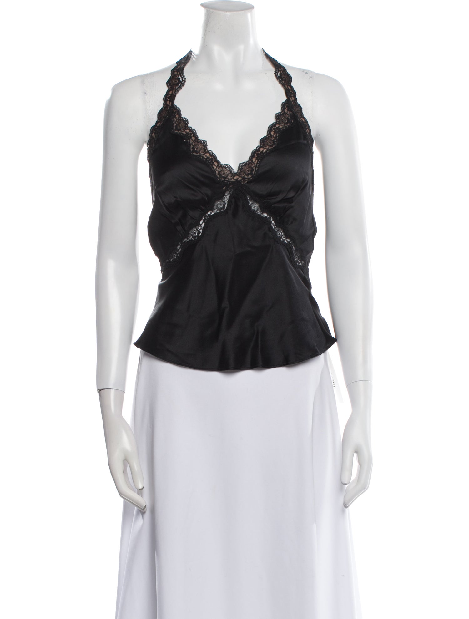 Reformation Silk Ruffle Embellishment Pajamas