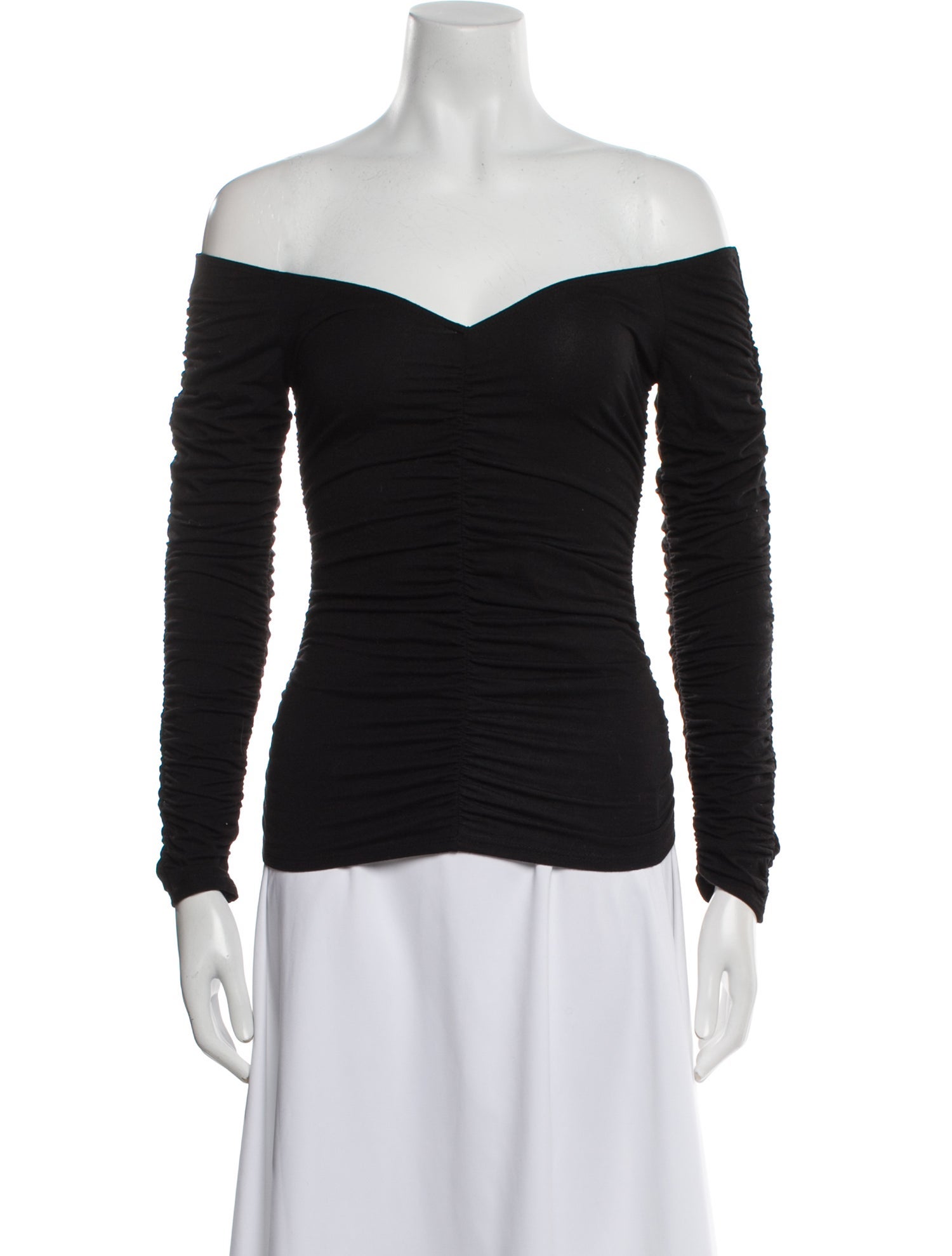 Reformation Off-The-Shoulder Long Sleeve Top