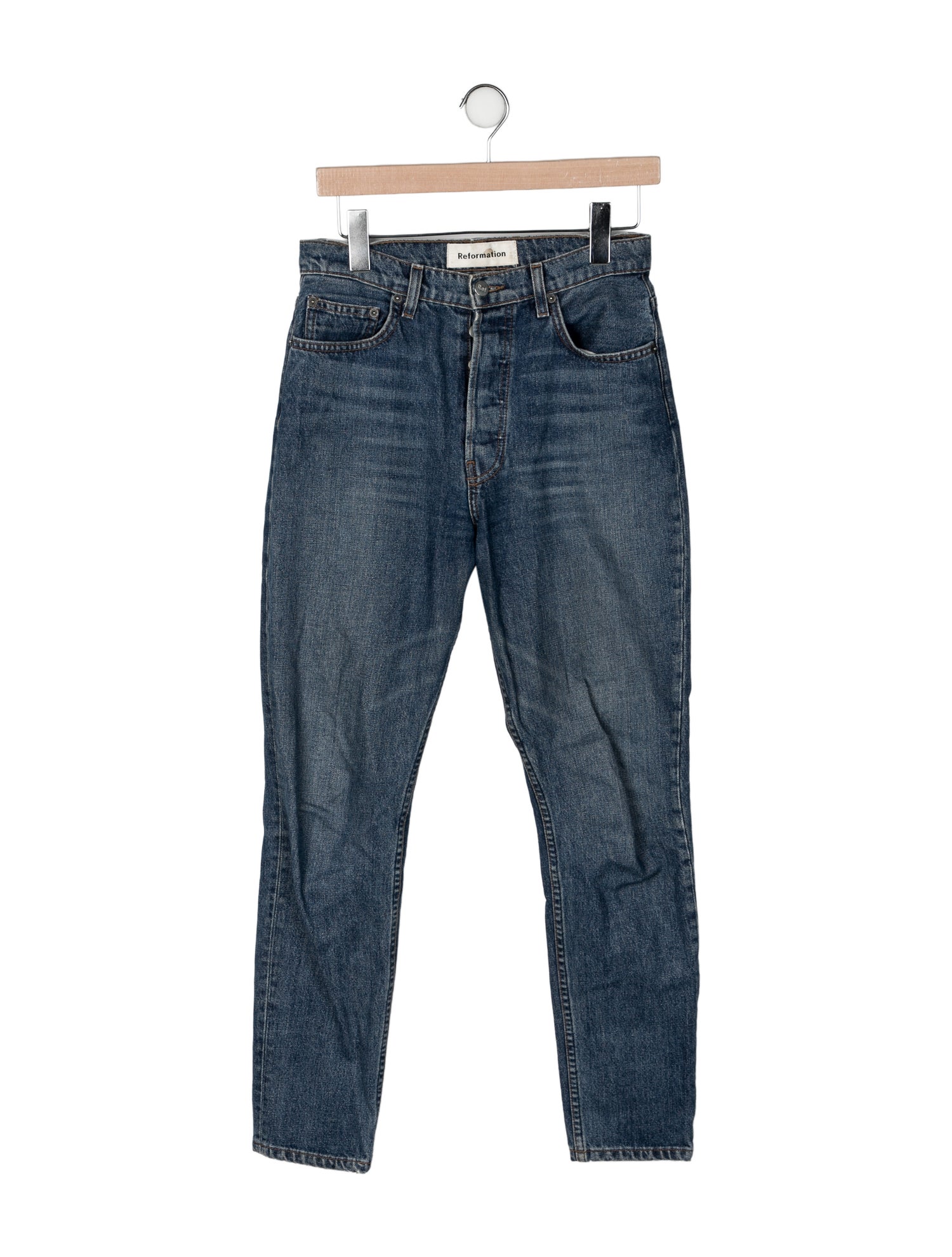 Reformation High-Rise Straight Leg Jeans