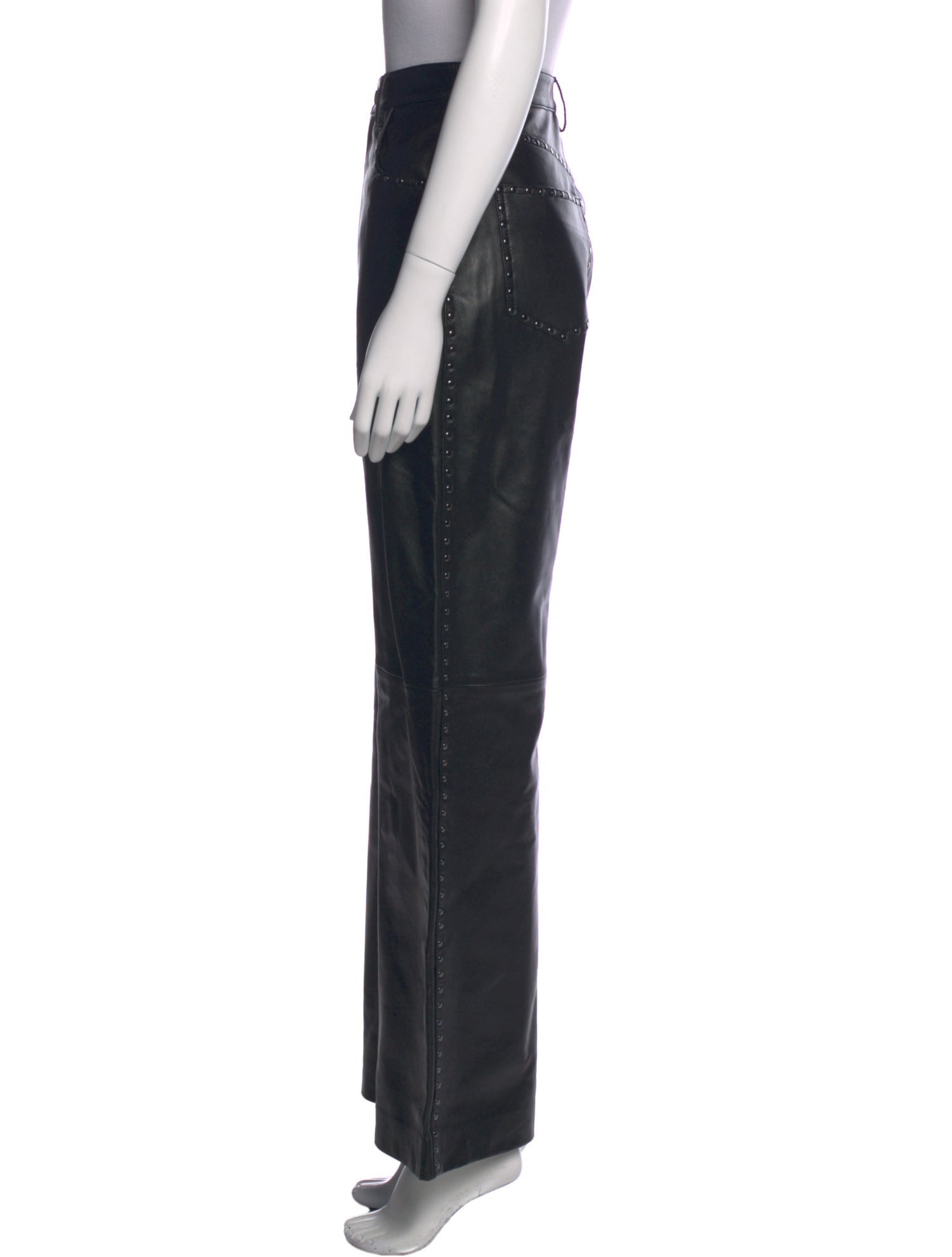Reformation Leather Wide Leg Pants