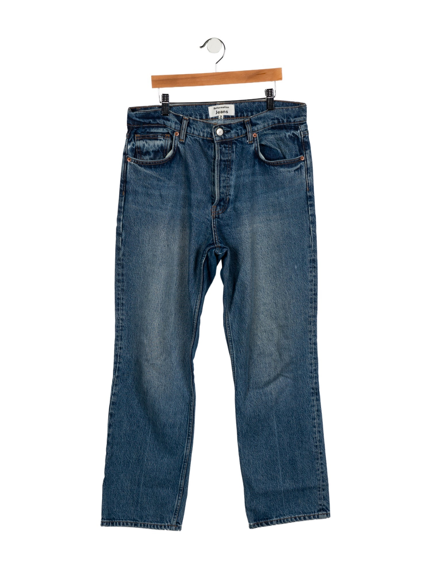 Reformation High-Rise Straight Leg Jeans