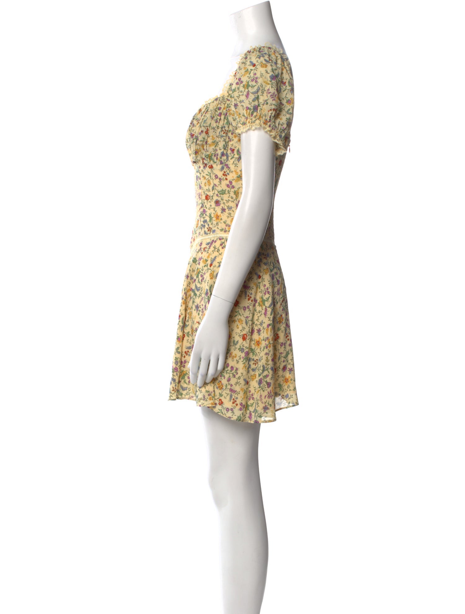 Reformation Floral Print Mini Dress