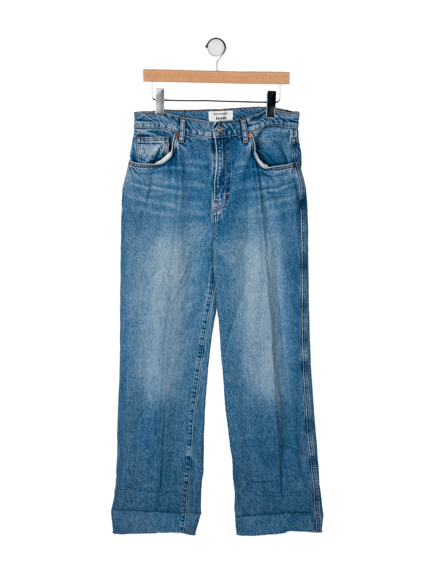 Reformation High-Rise Straight Leg Jeans