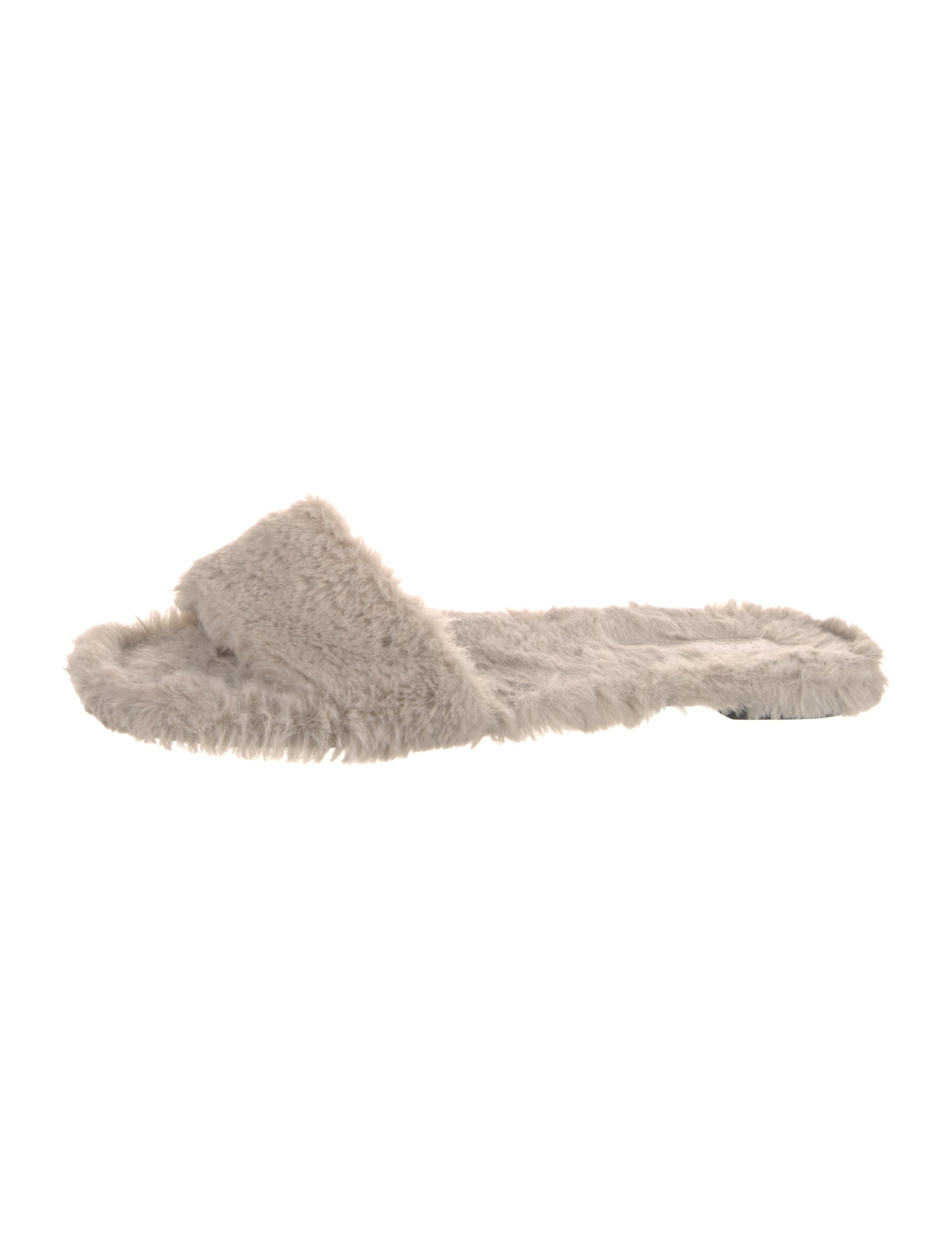 Reformation Faux Fur Flats