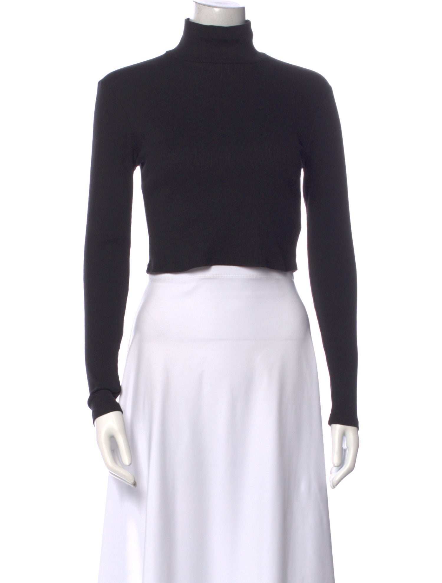 Reformation Turtleneck Long Sleeve Crop Top