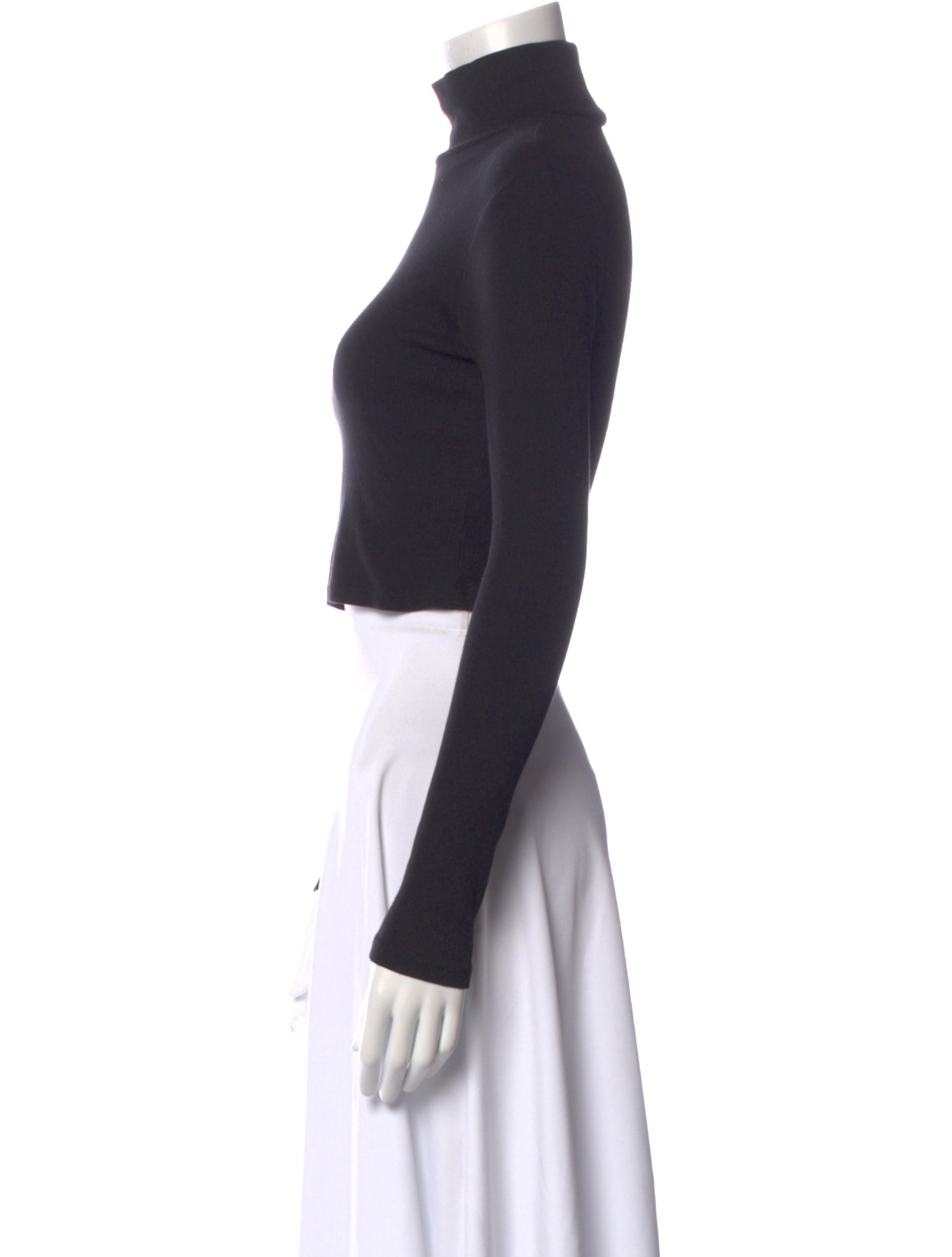 Reformation Turtleneck Long Sleeve Crop Top