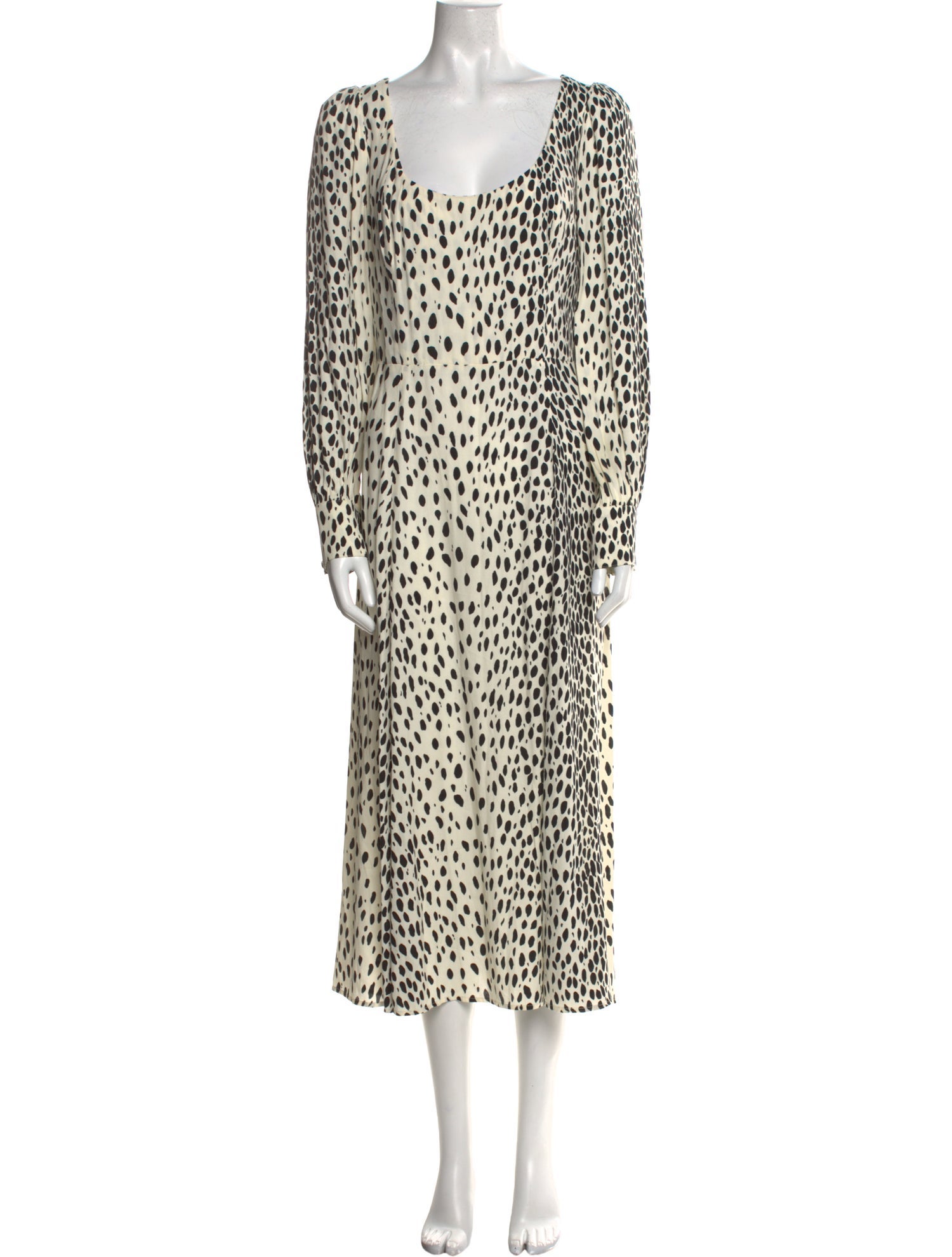 Reformation Animal Print Long Dress