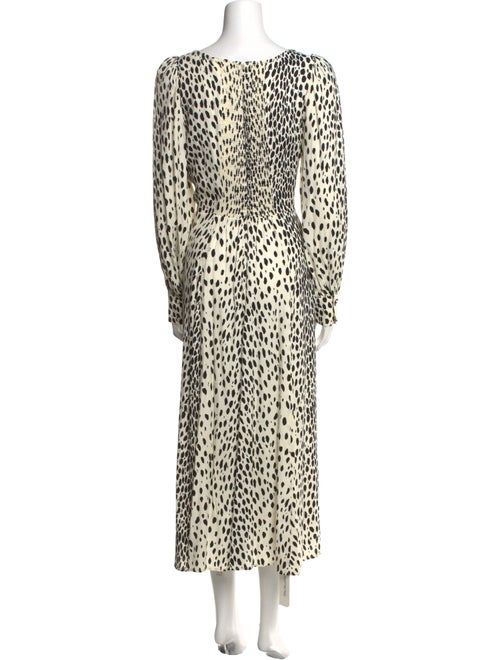 Reformation Animal Print Long Dress