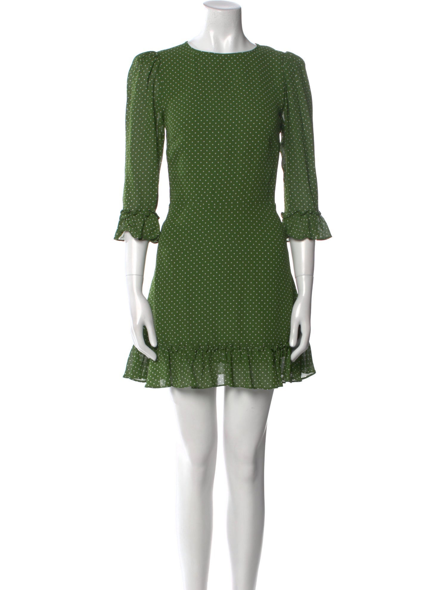 Reformation Polka Dot Print Mini Dress