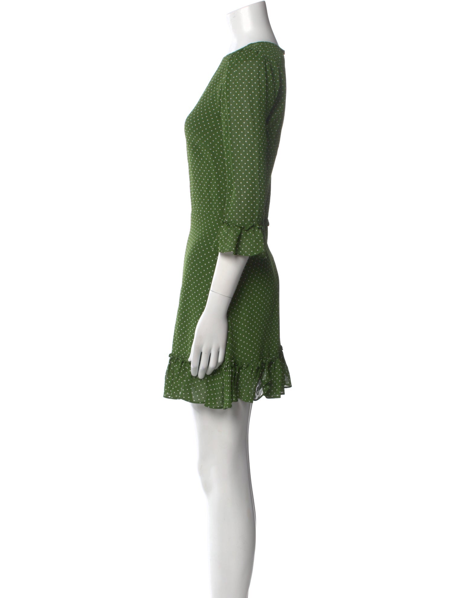 Reformation Polka Dot Print Mini Dress