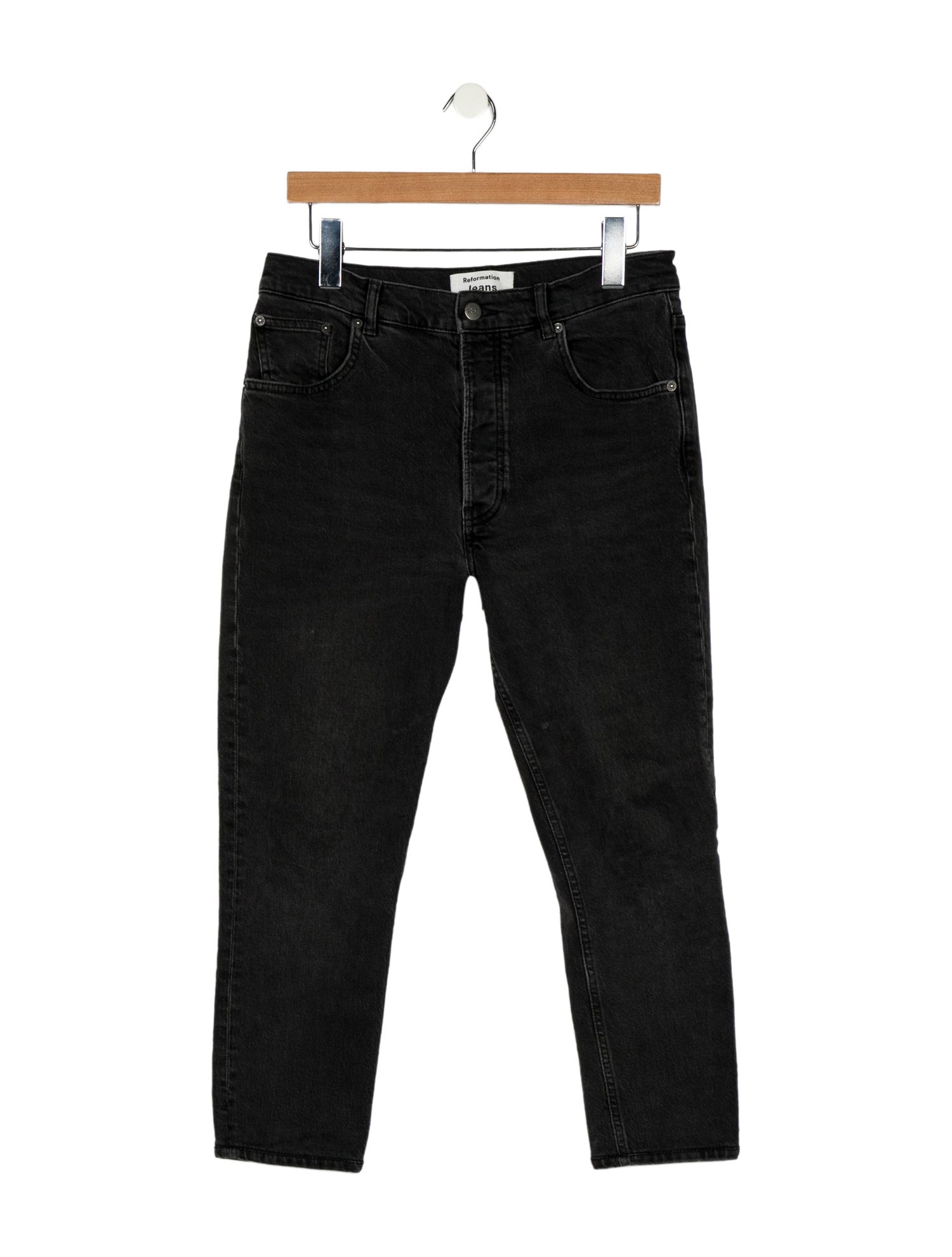Reformation Mid-Rise Straight Leg Jeans