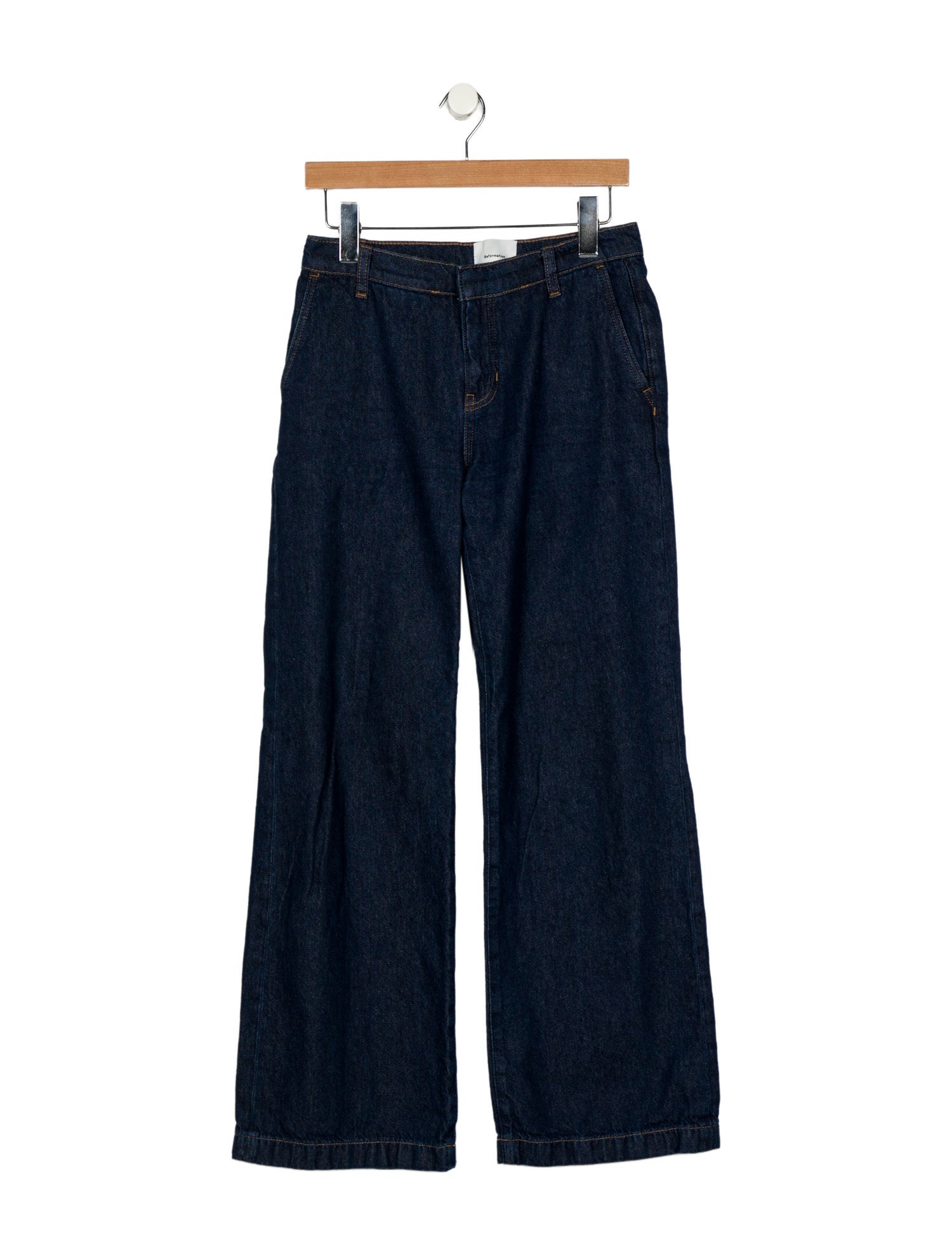 Reformation Mid-Rise Wide Leg Jeans