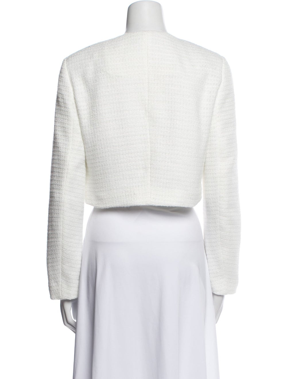 Reformation Evening Jacket White Collarless - image 3