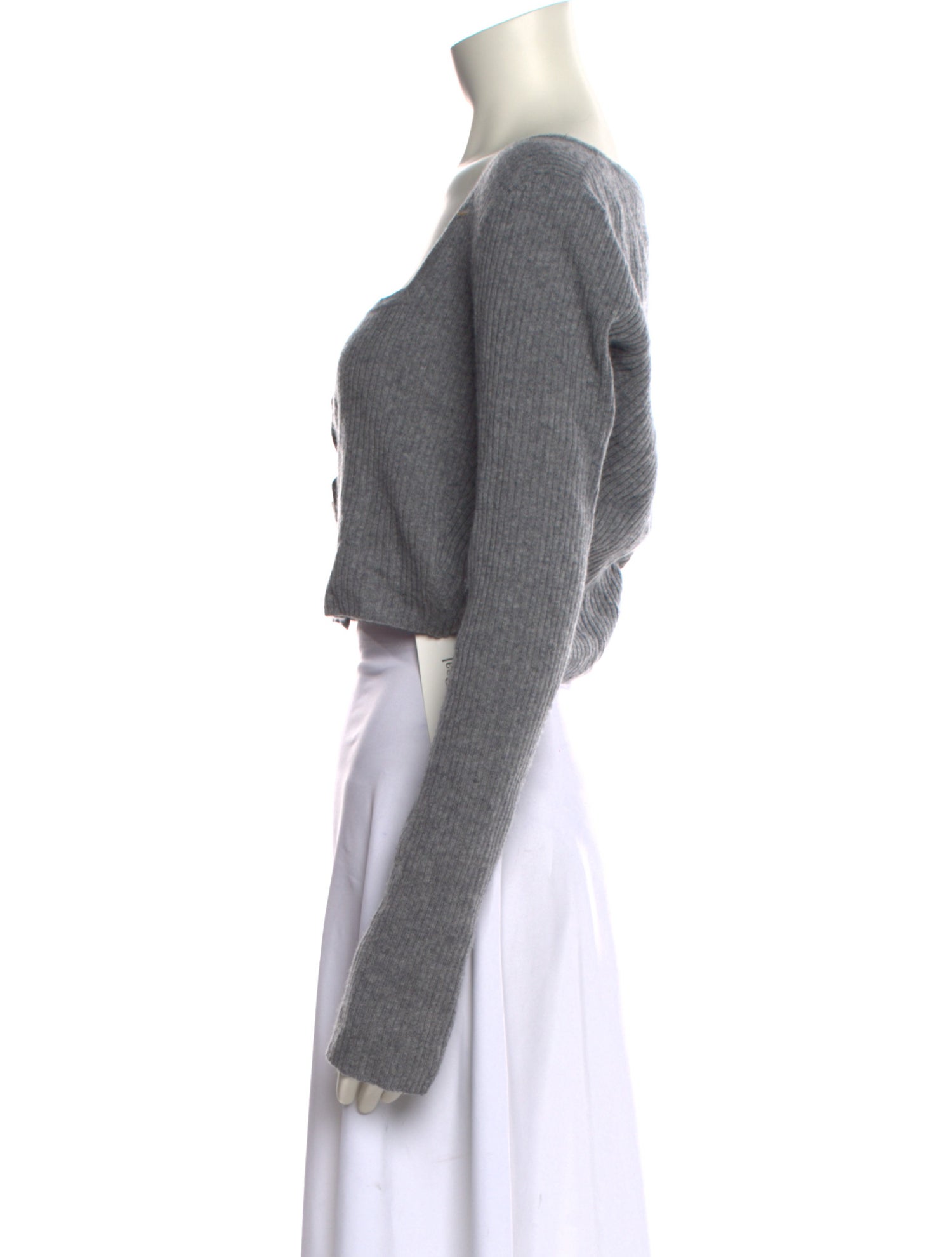 Reformation Cashmere Square Neckline Crop Top