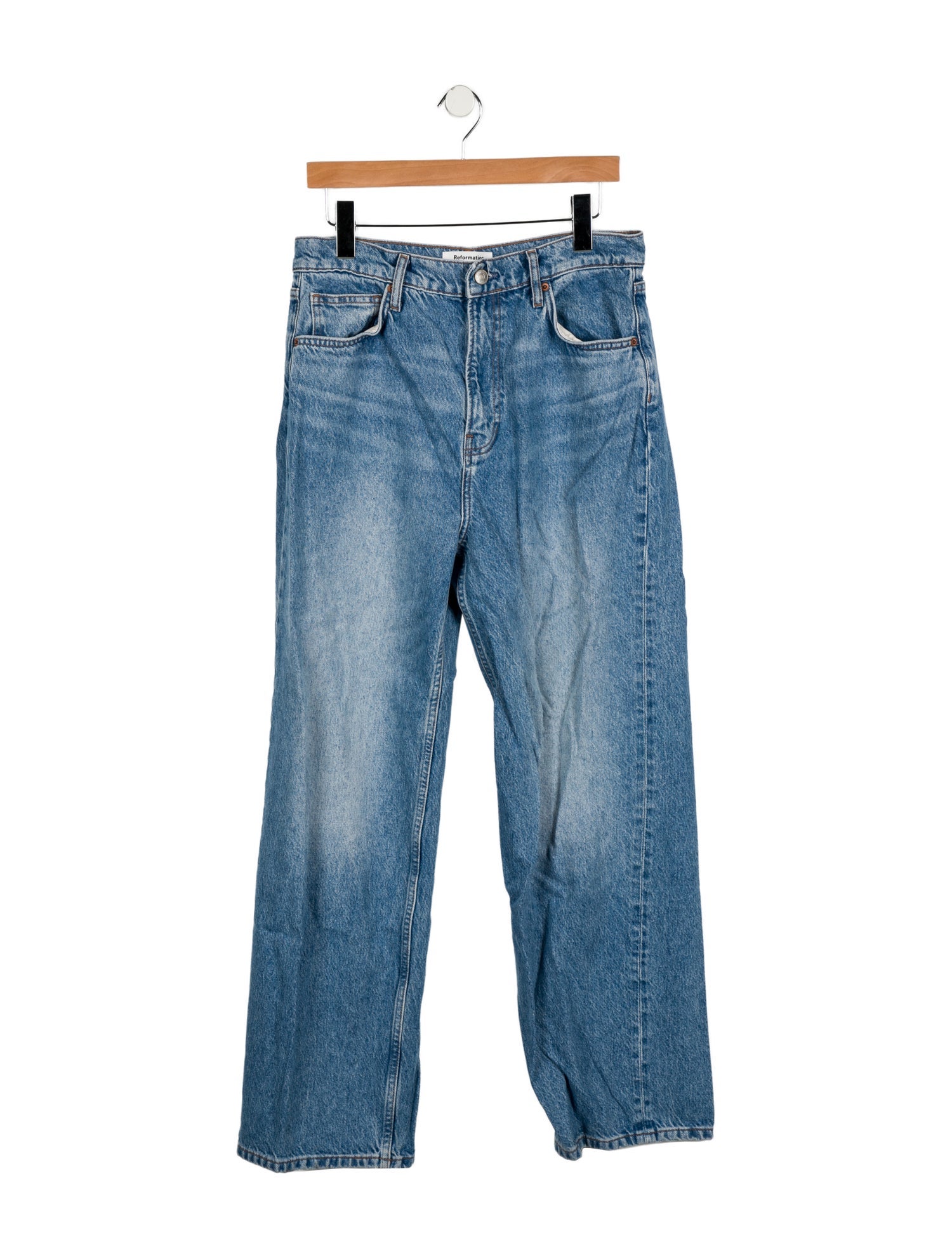 Reformation Mid-Rise Wide Leg Jeans