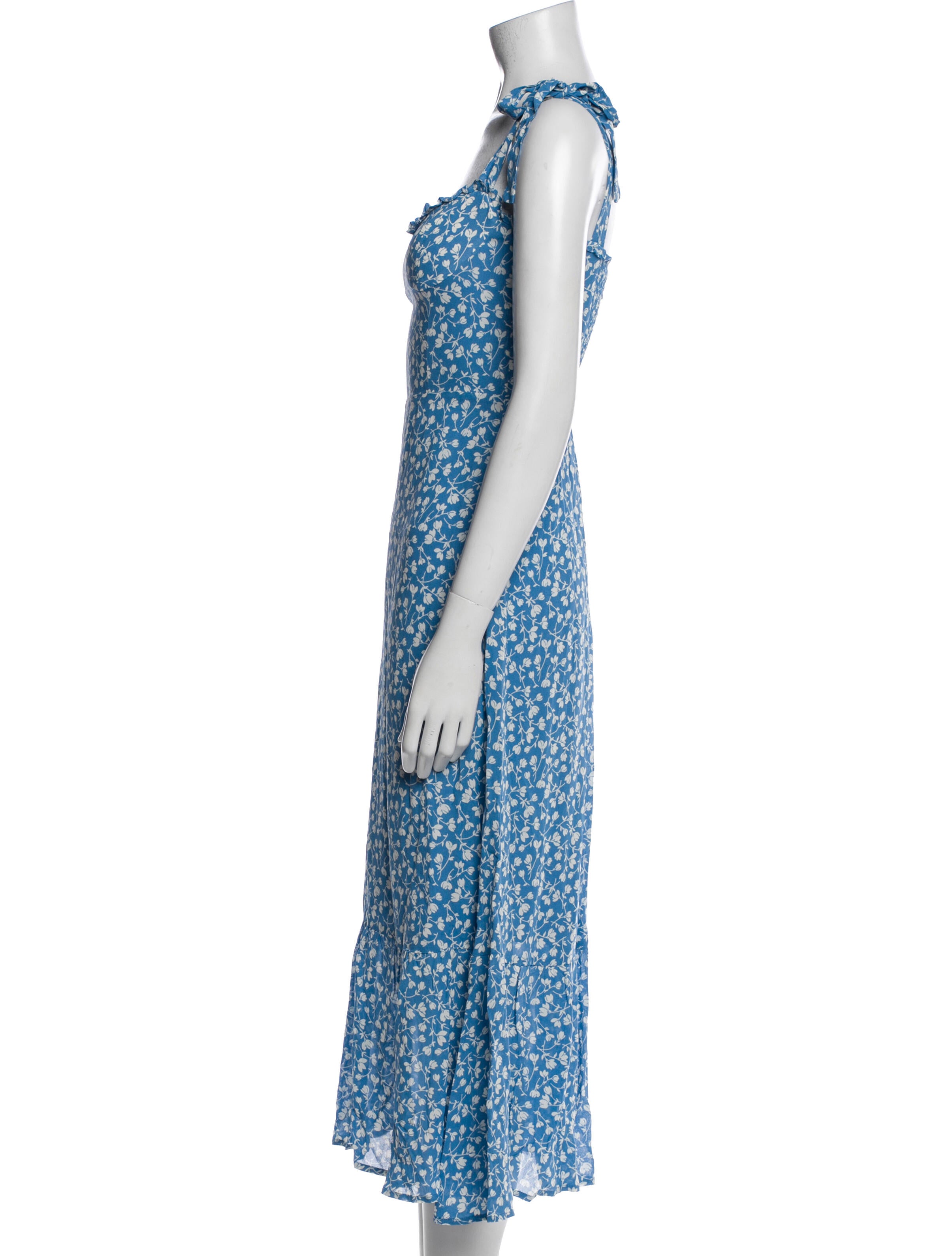 Reformation Floral Print Long Dress