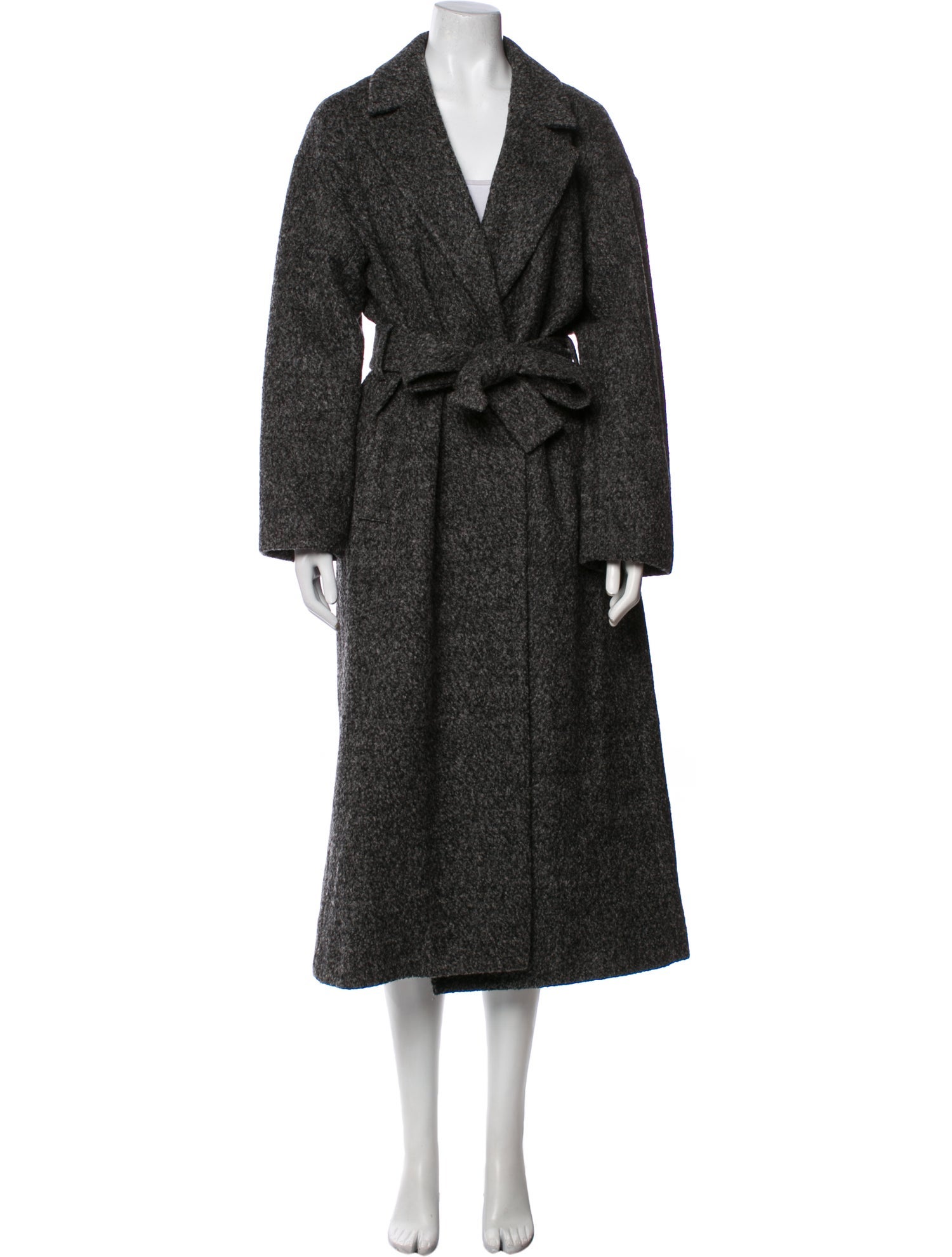 Reformation Wool Printed Trench Coat