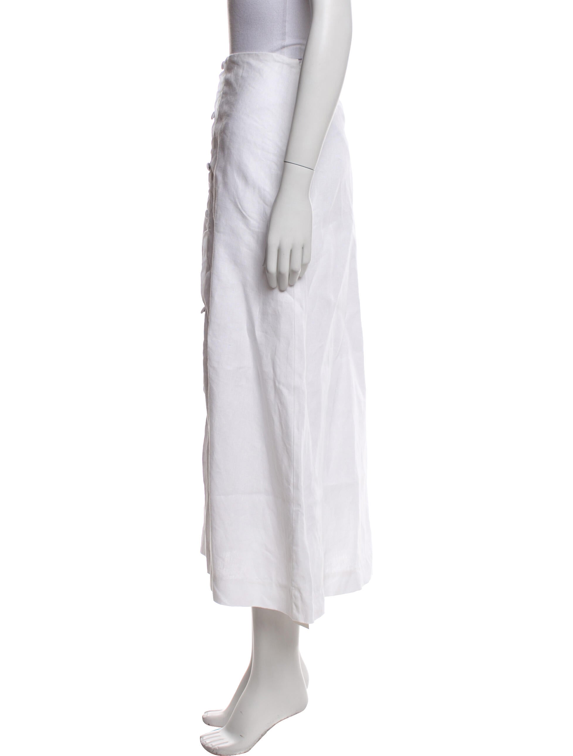 Reformation Linen Midi Length Skirt