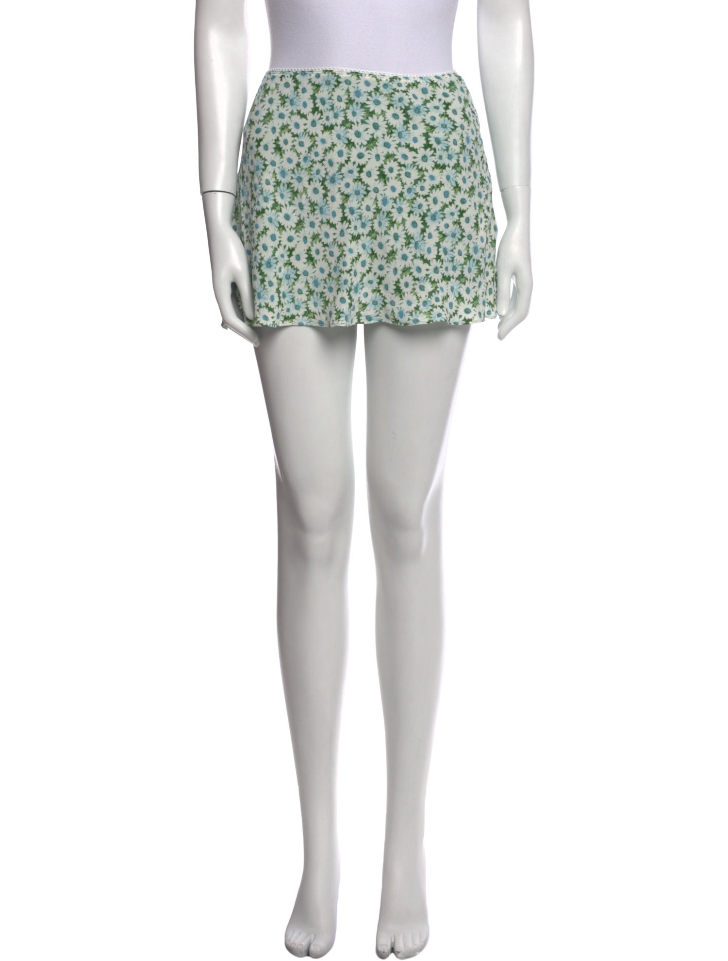 Reformation Printed Mini Skirt