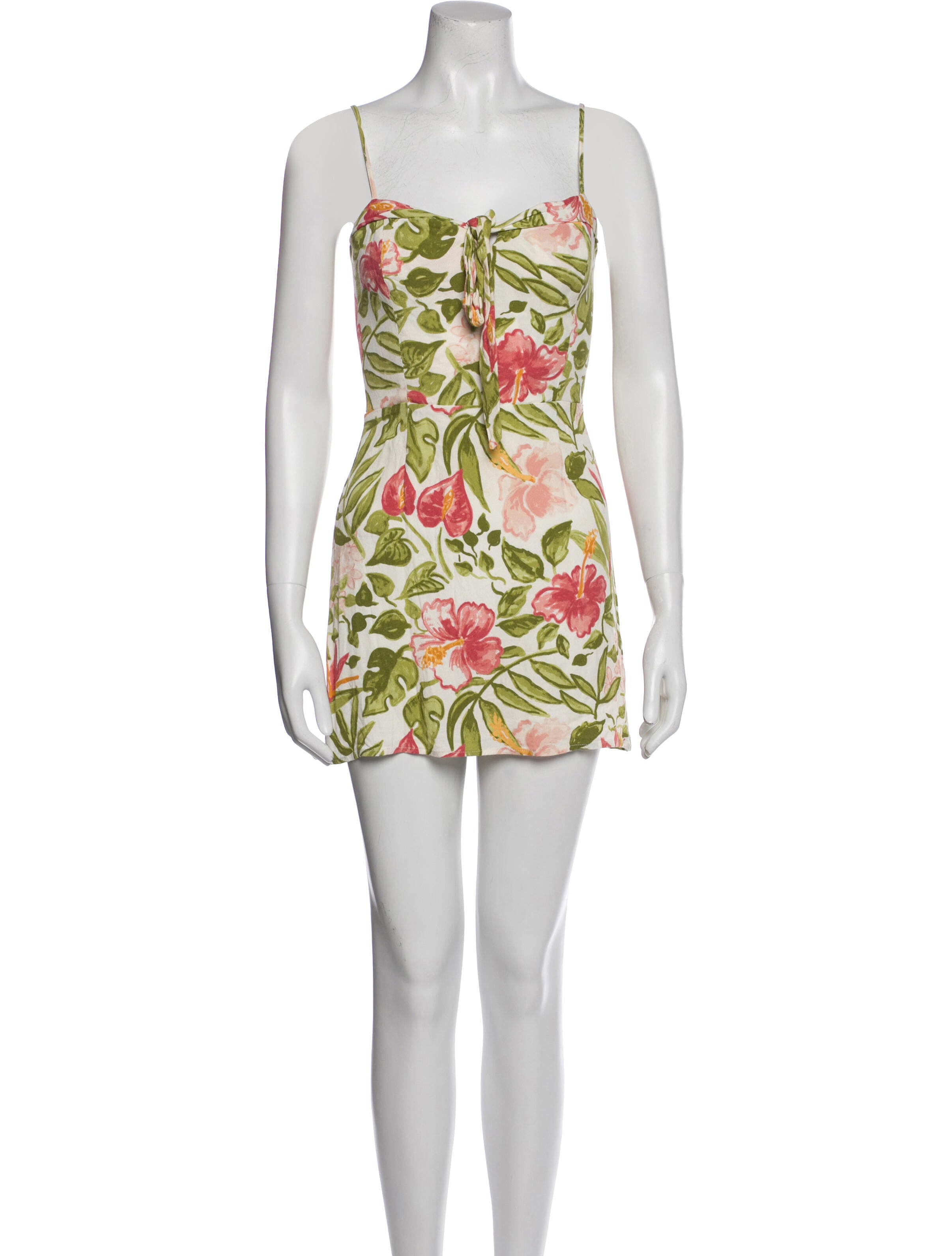 Reformation Floral Print Mini Dress