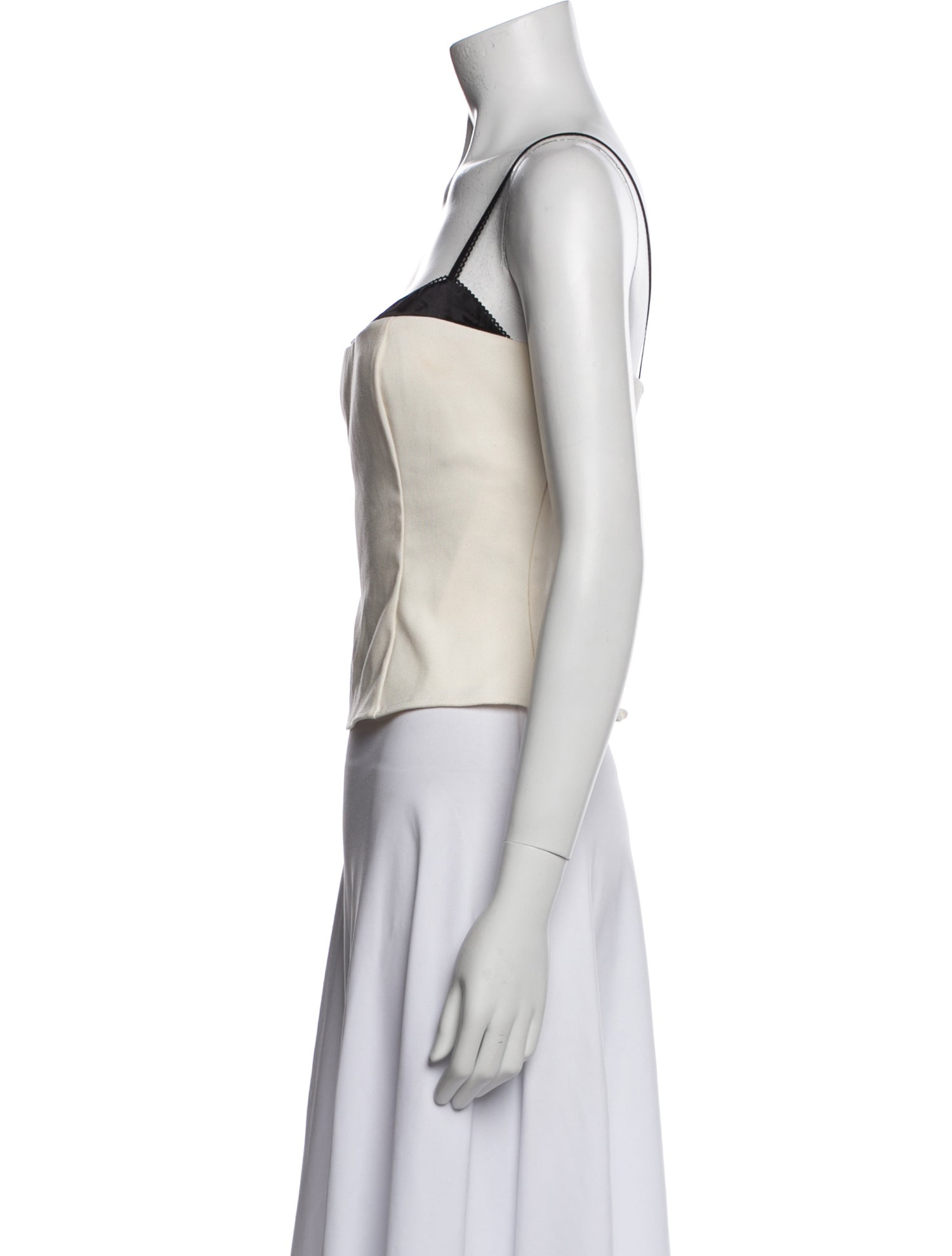 Reformation Square Neckline Sleeveless Crop Top